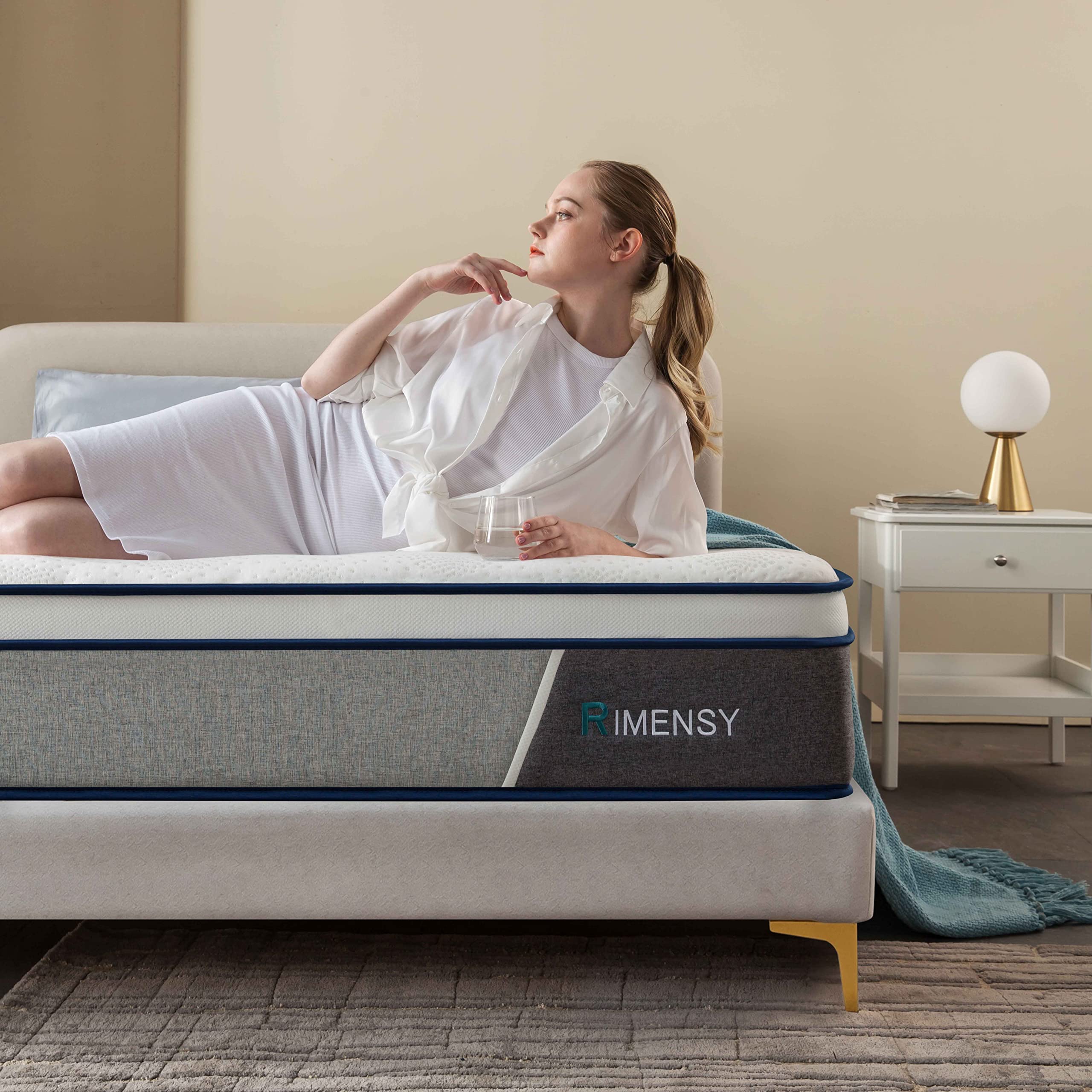 Queen Mattress,14 Inch Hybrid Mattresses in a Box