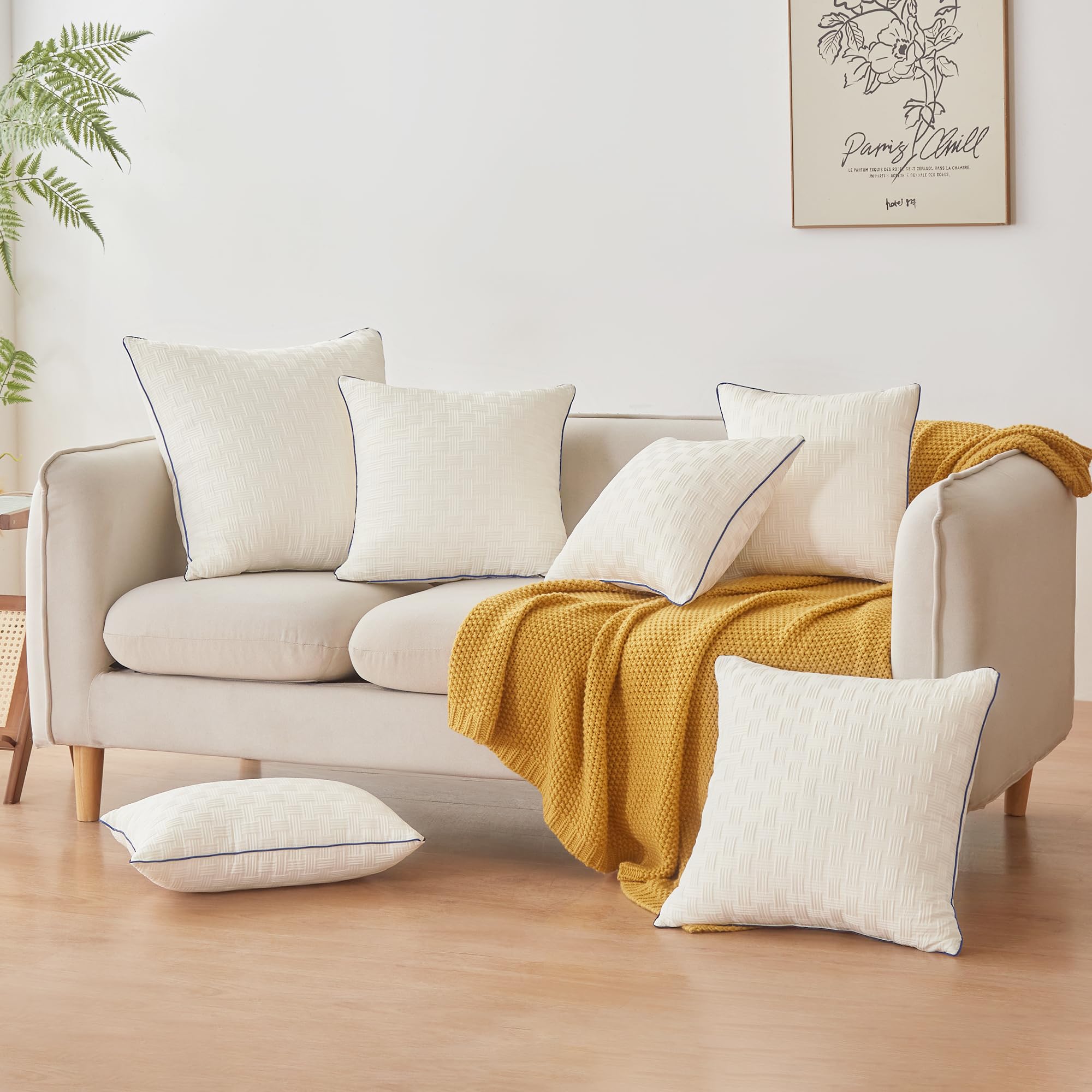 20x20 Pillow Inserts Set of 2 - Square Decorative Throw Pillows