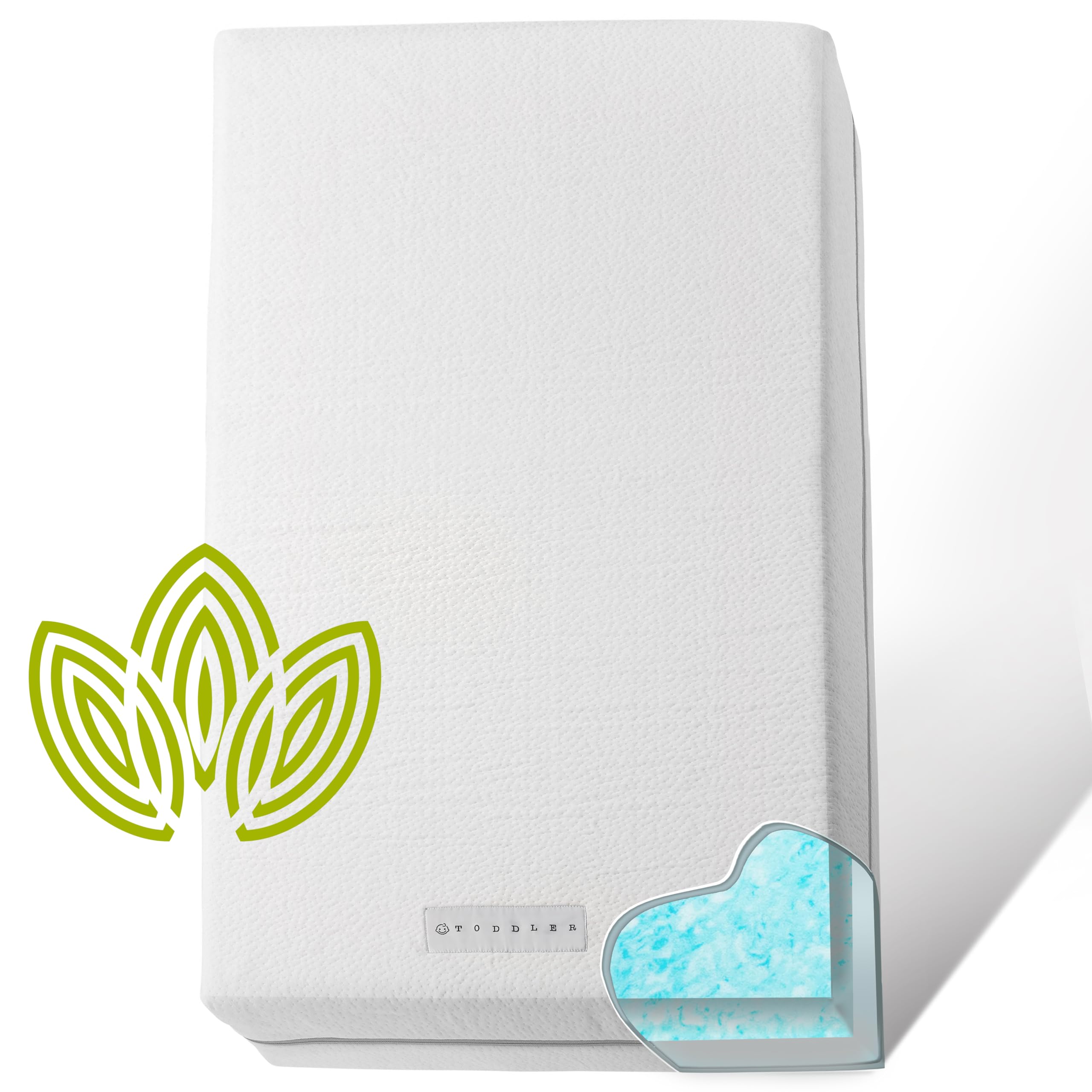 Organic Cotton Dual-Sided Crib Mattress | 2-Stage Premium Memory Foam CertiPUR-US