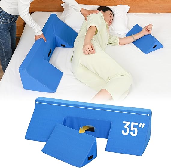 34" Wedge Pillow for Side Sleeping,Training for Side Sleeping