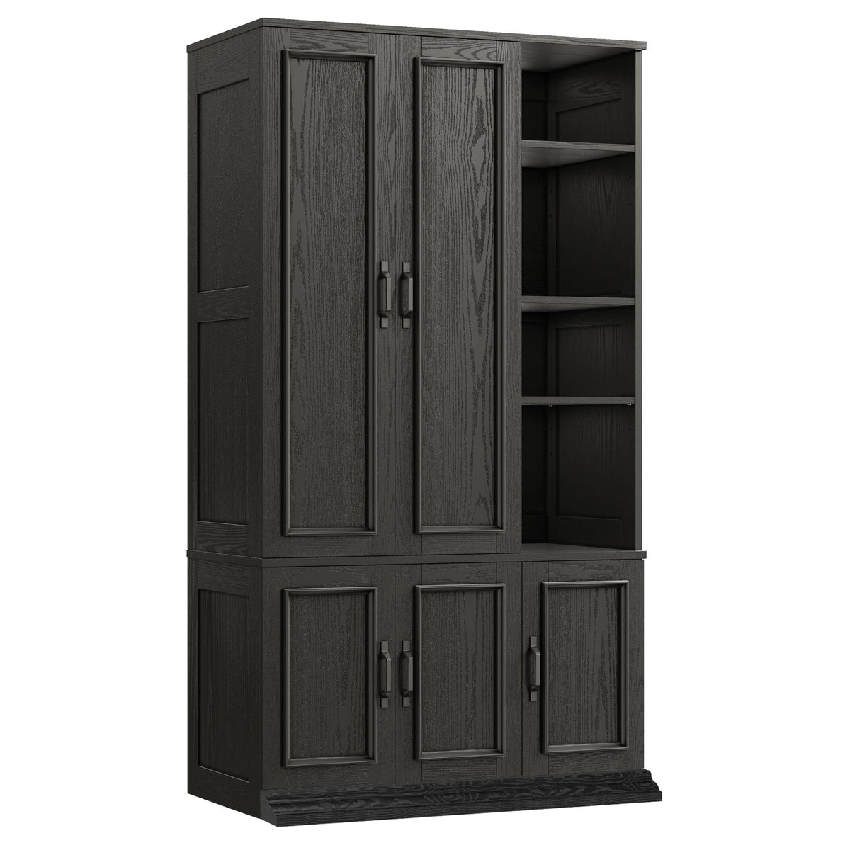 70" 5-Door Wardrobe Closet with Shelves