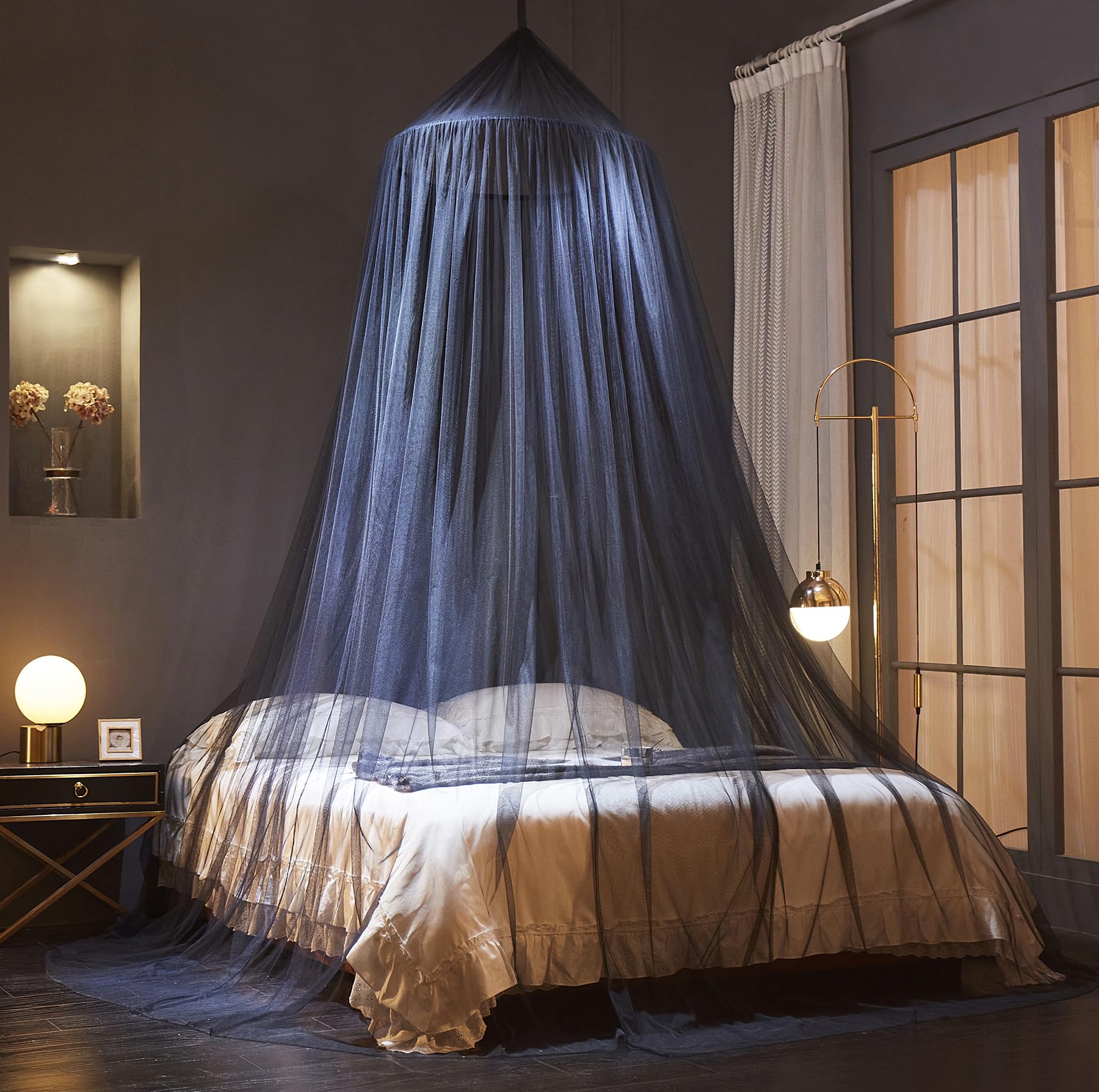 Bed Canopy Mosquito Net for Bed,Canopy Bed Curtains for Twin Full Queen King Size Bed
