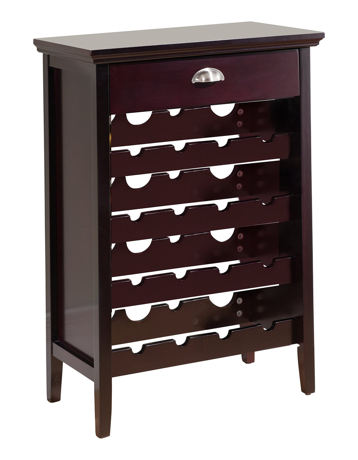 Wood Buffet Wine Rack Cabinet with Drawer