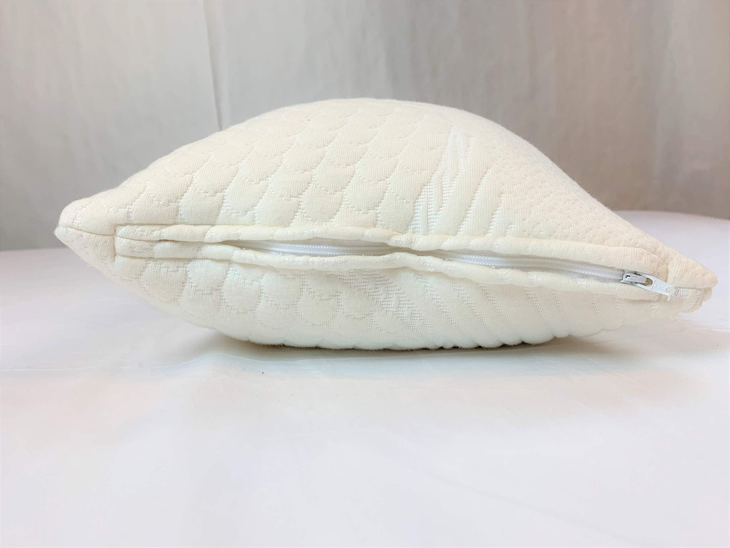 Organic Shredded Latex Travel Size Pillow (with Adjustable Zipper)