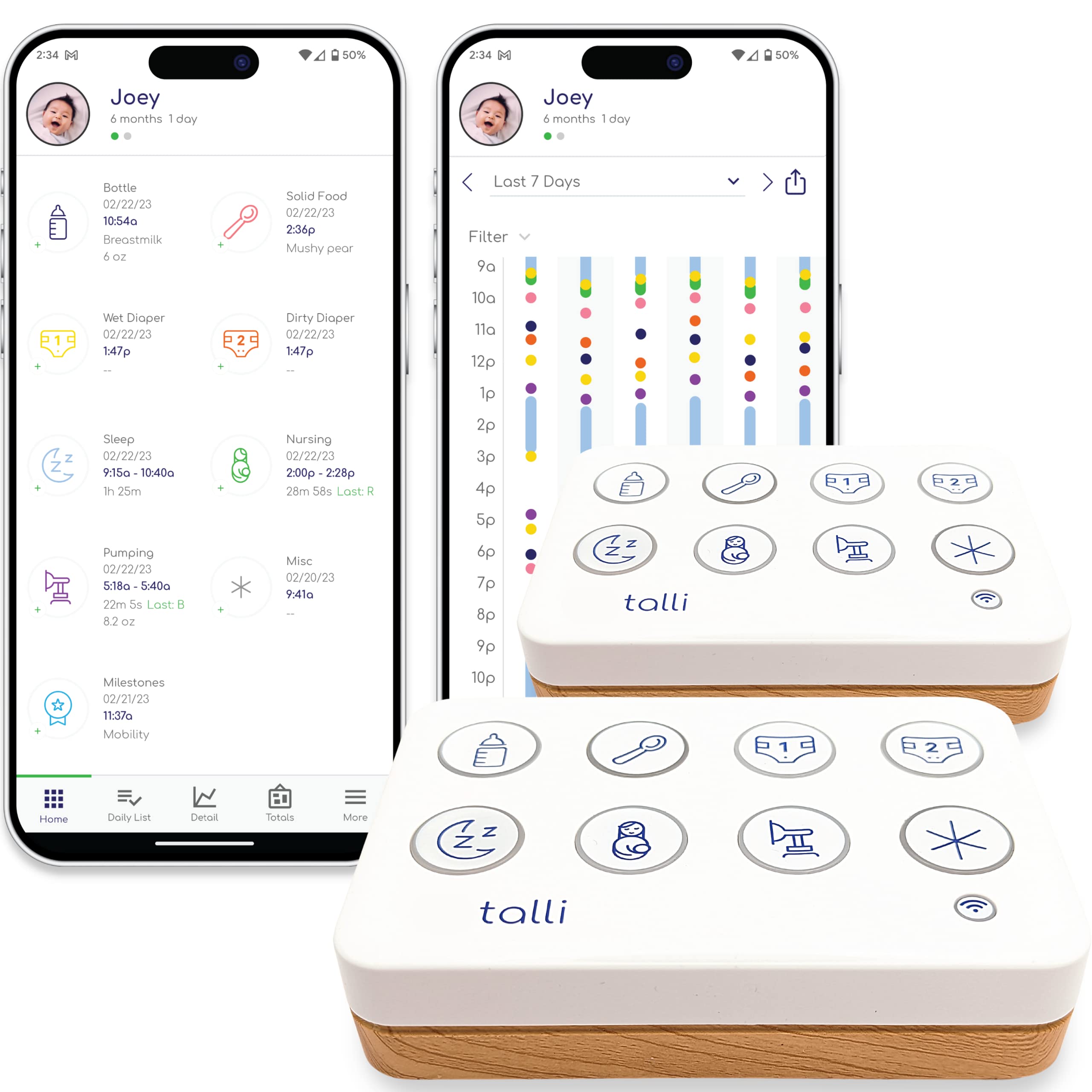 Baby Tracker - Baby Monitor to Log Feedings, Diapers, Sleep & More