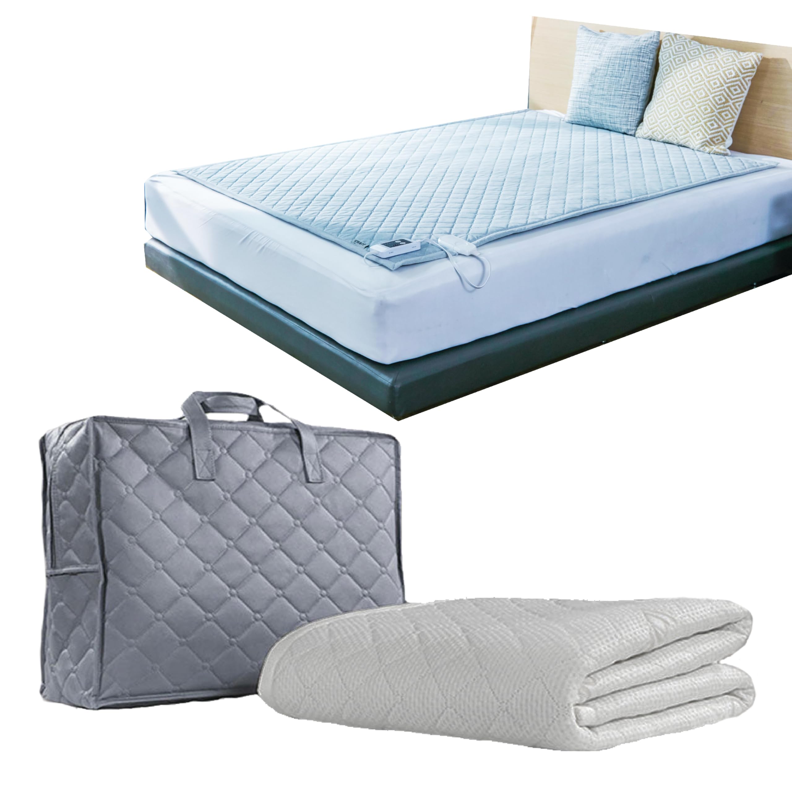 Heated Mattress Pad, Machine Washable, Auto 15 Hours Shut Off, 5 Heating Setting