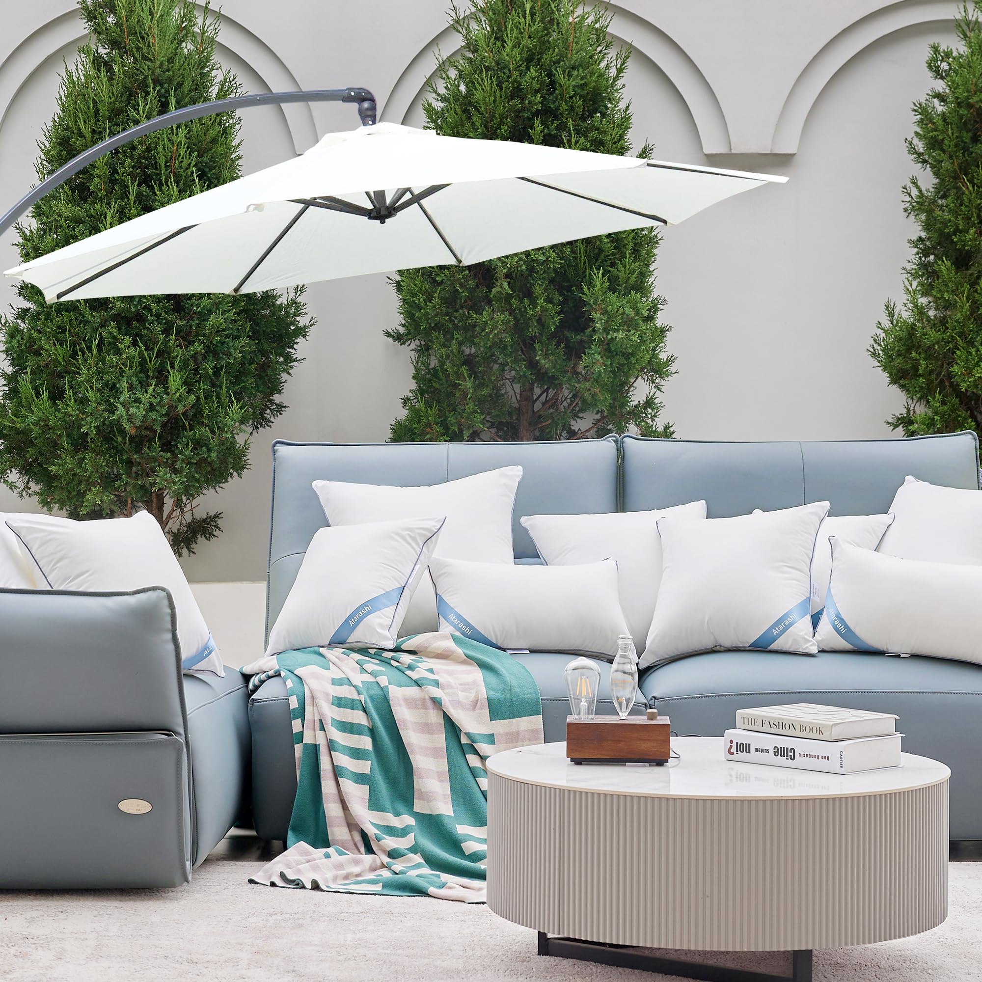 22 x 22 Outdoor Pillow Inserts(Set of 2) - Waterproof Decorative Square
