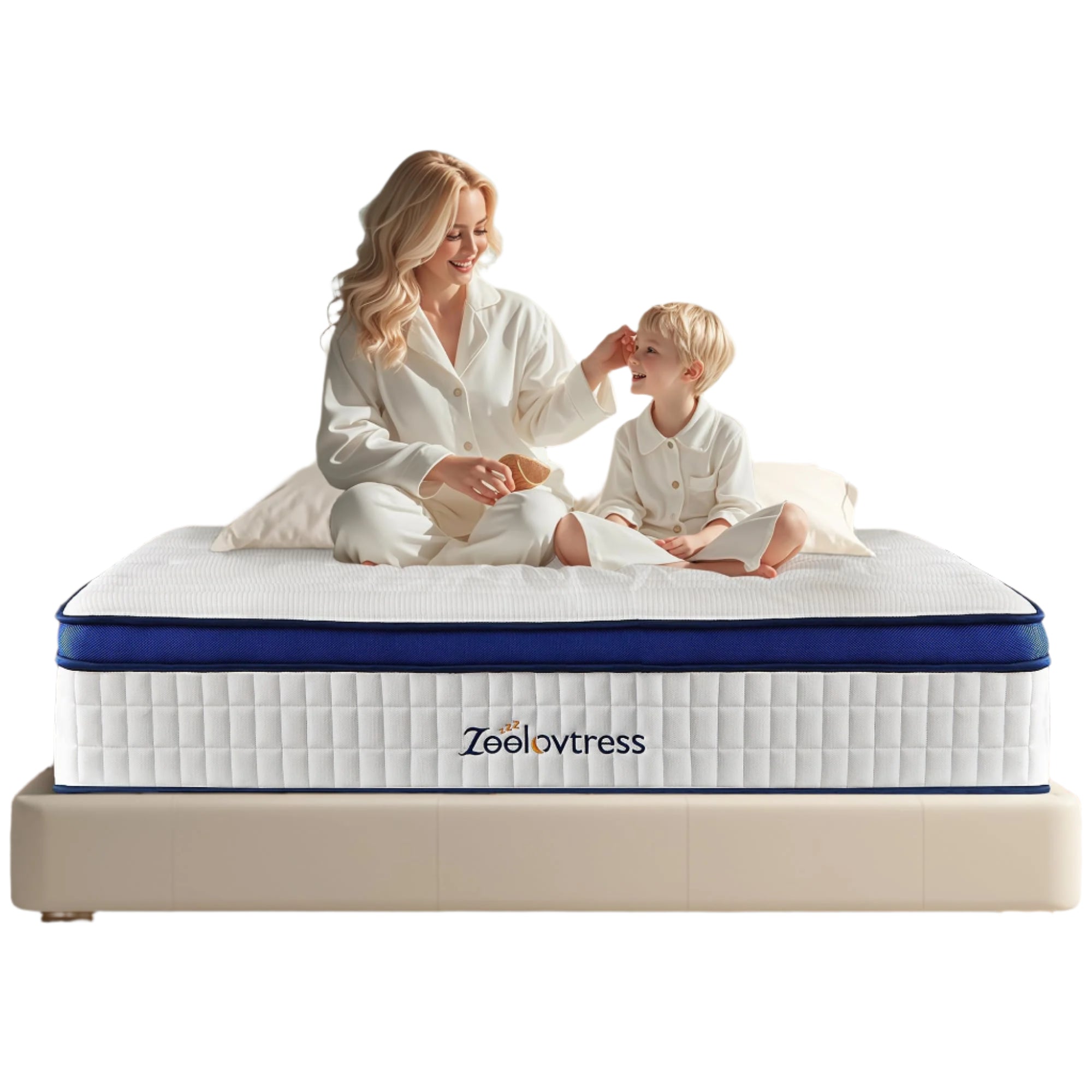 14 Inch King Size Mattress Hybrid with MDI Memory Foam and Pocketed Spring