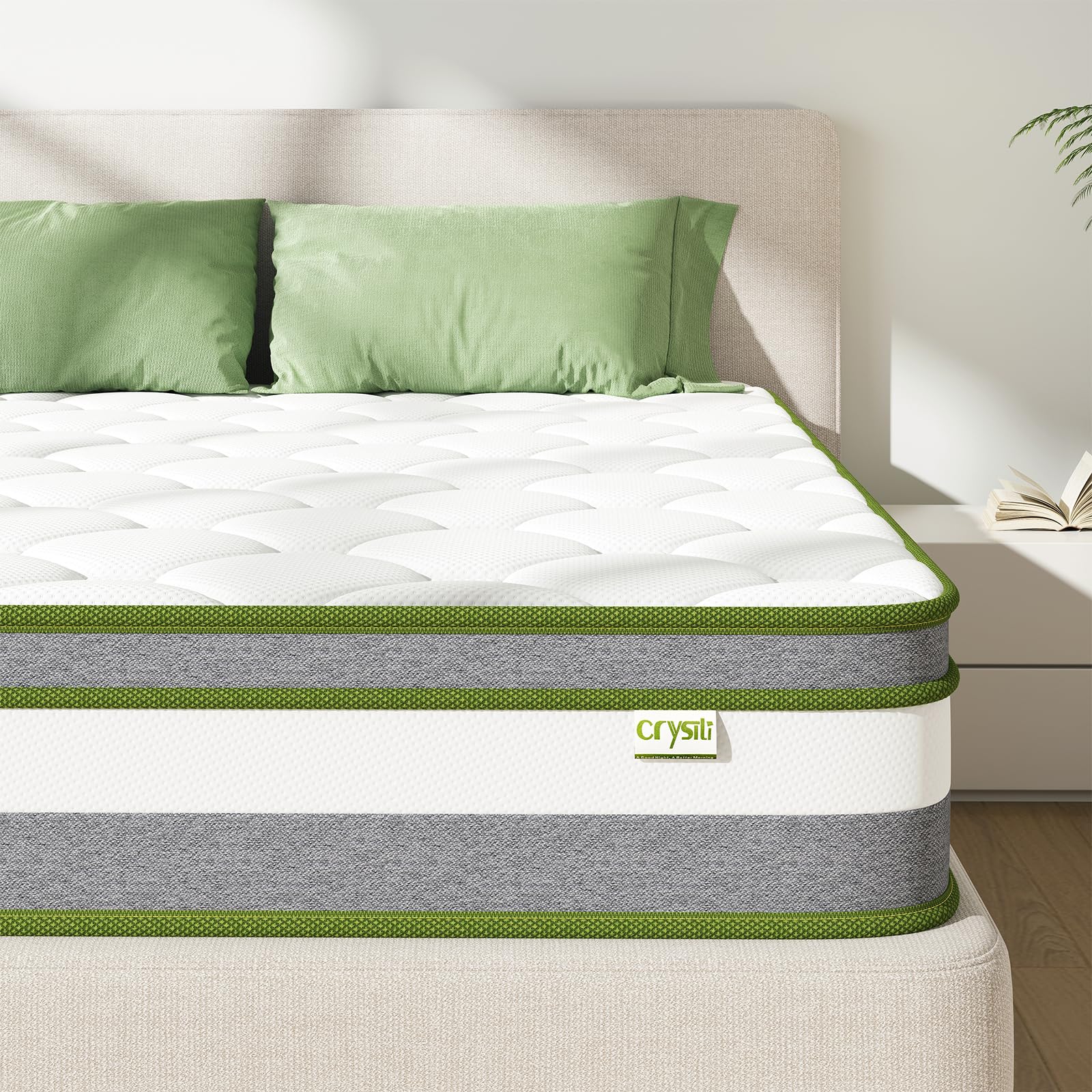 Full Mattress, 10 inch Double Size Mattress Hybrid Mattress Medium Firm