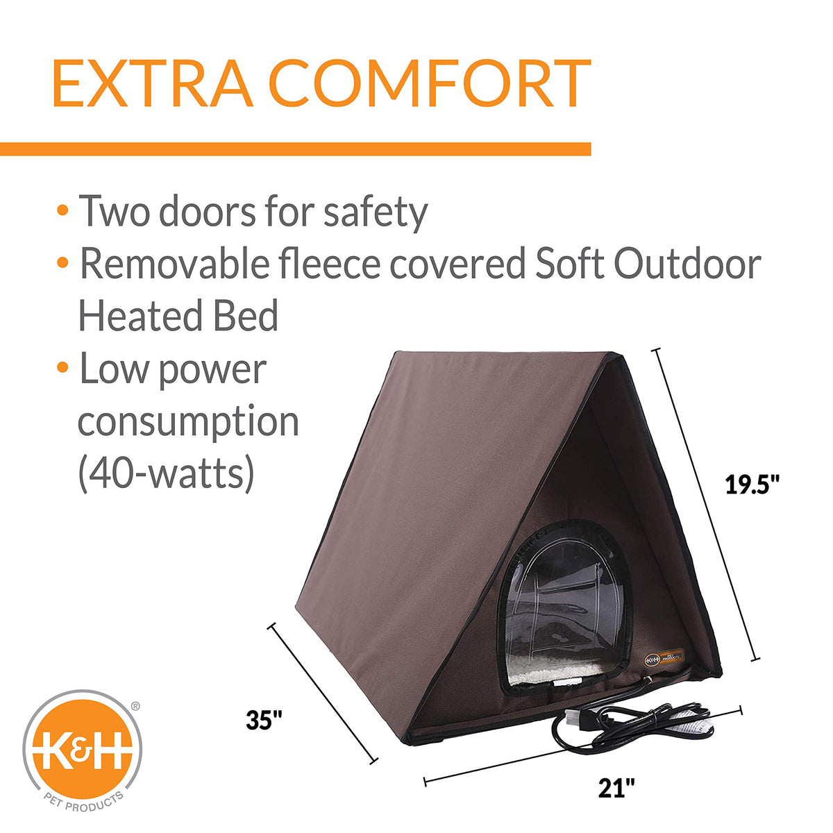 Outdoor Multi-Kitty A-Frame Heated Cat House