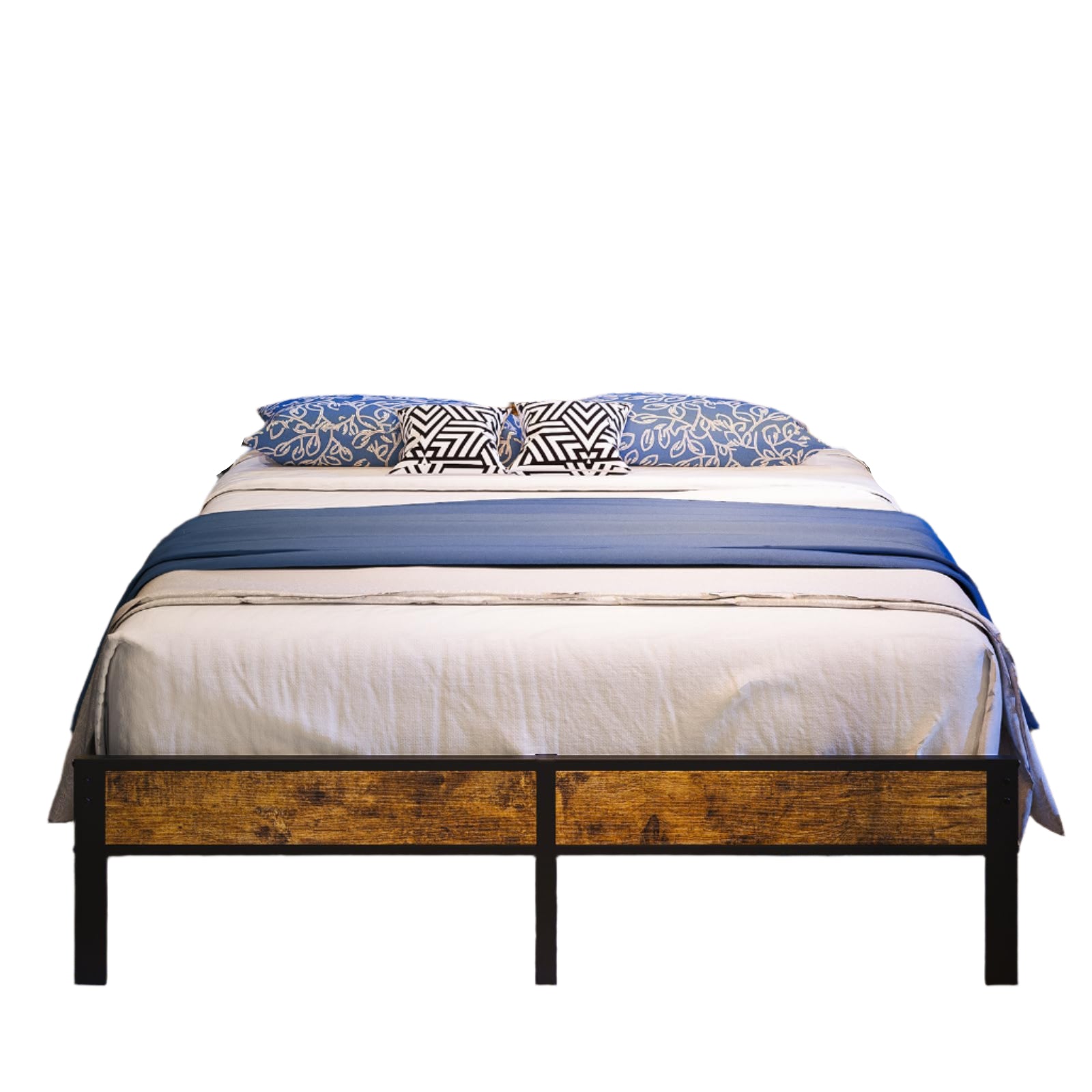 USB Charging Station, Headboard Storage, LED Lights