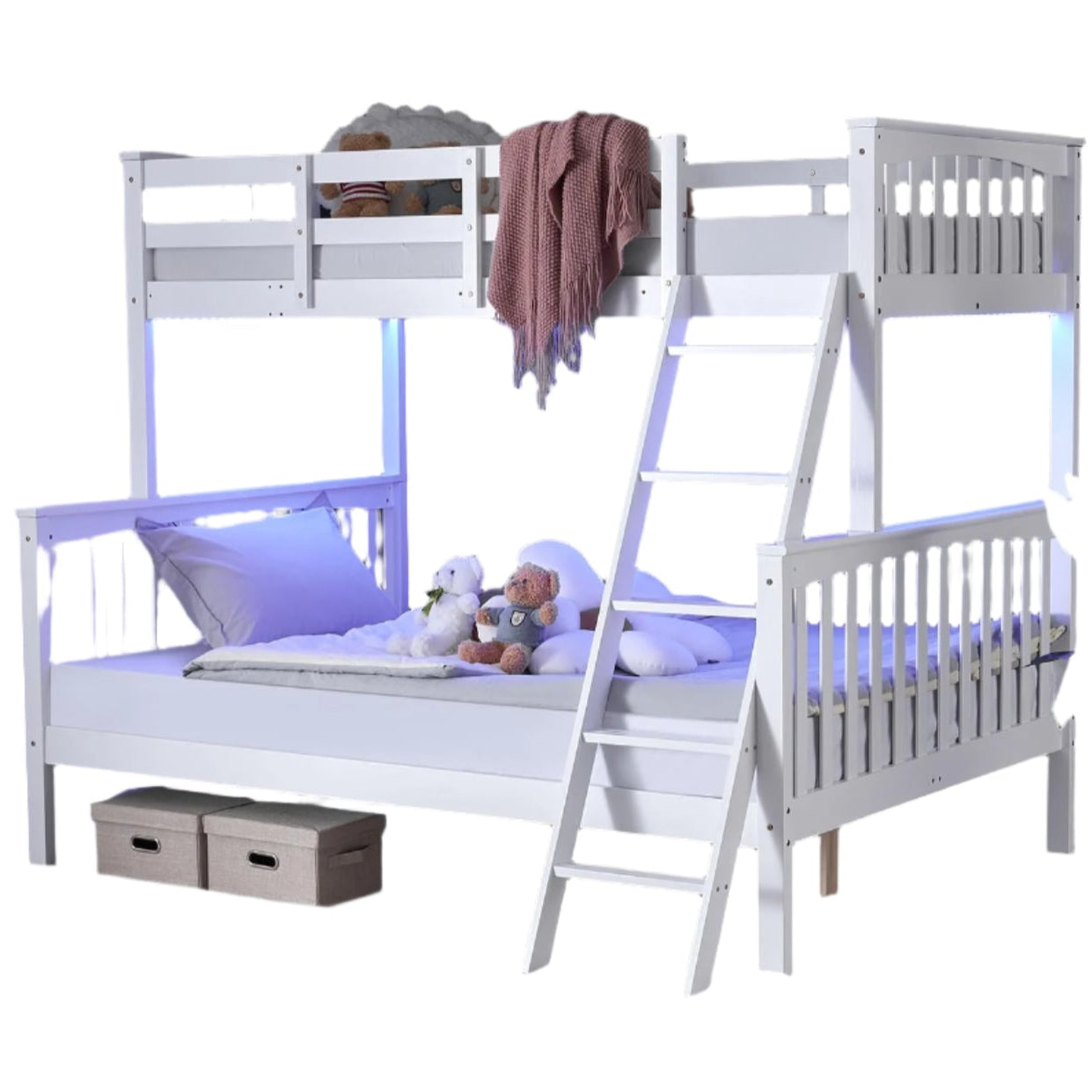Bunk Bed Twin Over Full Size with 15 inches