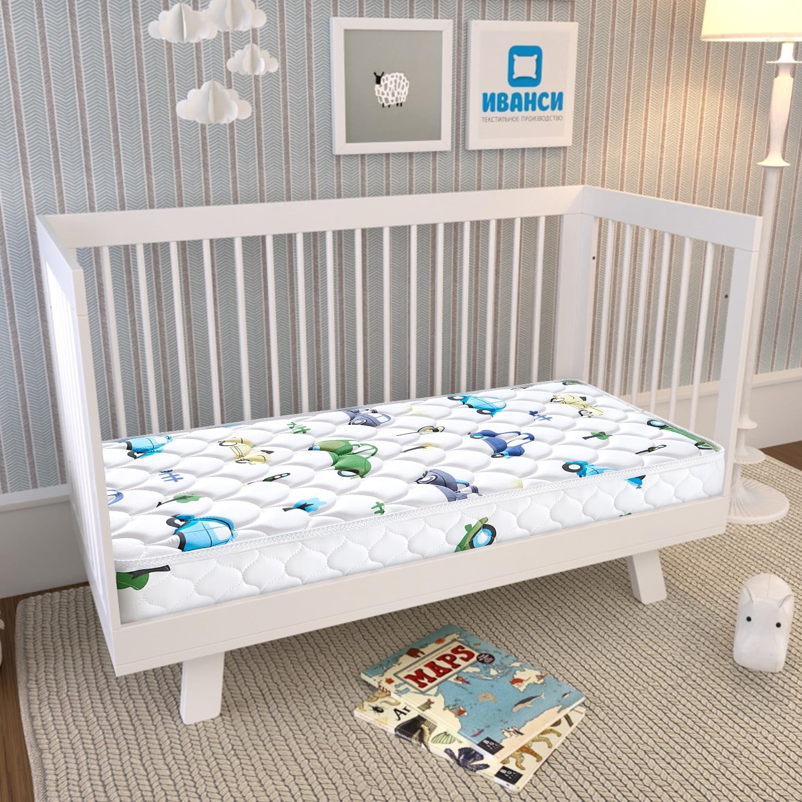 Premium Foam Baby Crib Mattress & Toddler Mattress–Breathable- 52" x 27.6" x 5"