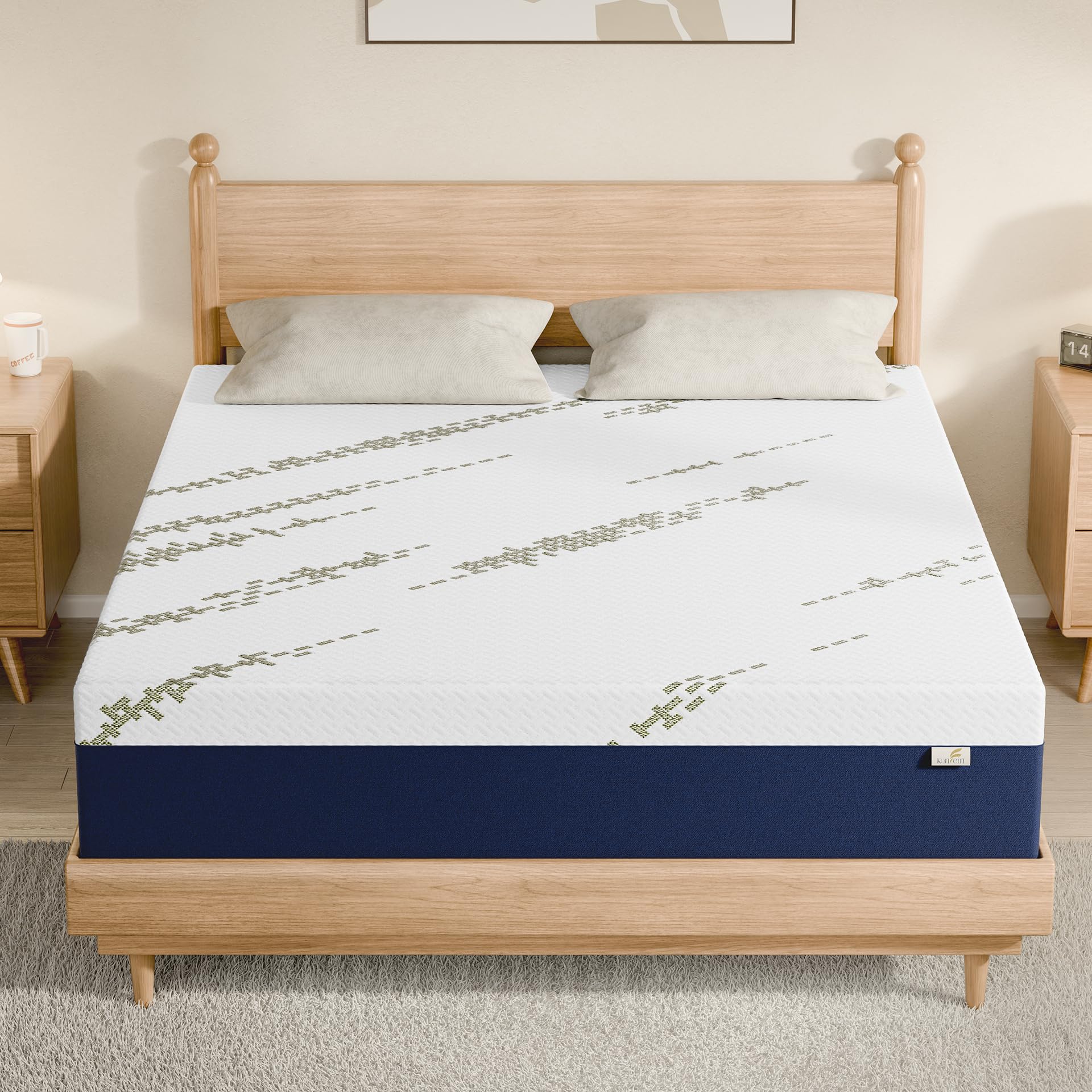 12 Inch Queen Mattress, Gel Memory Foam Bed in a Box, Medium Firm