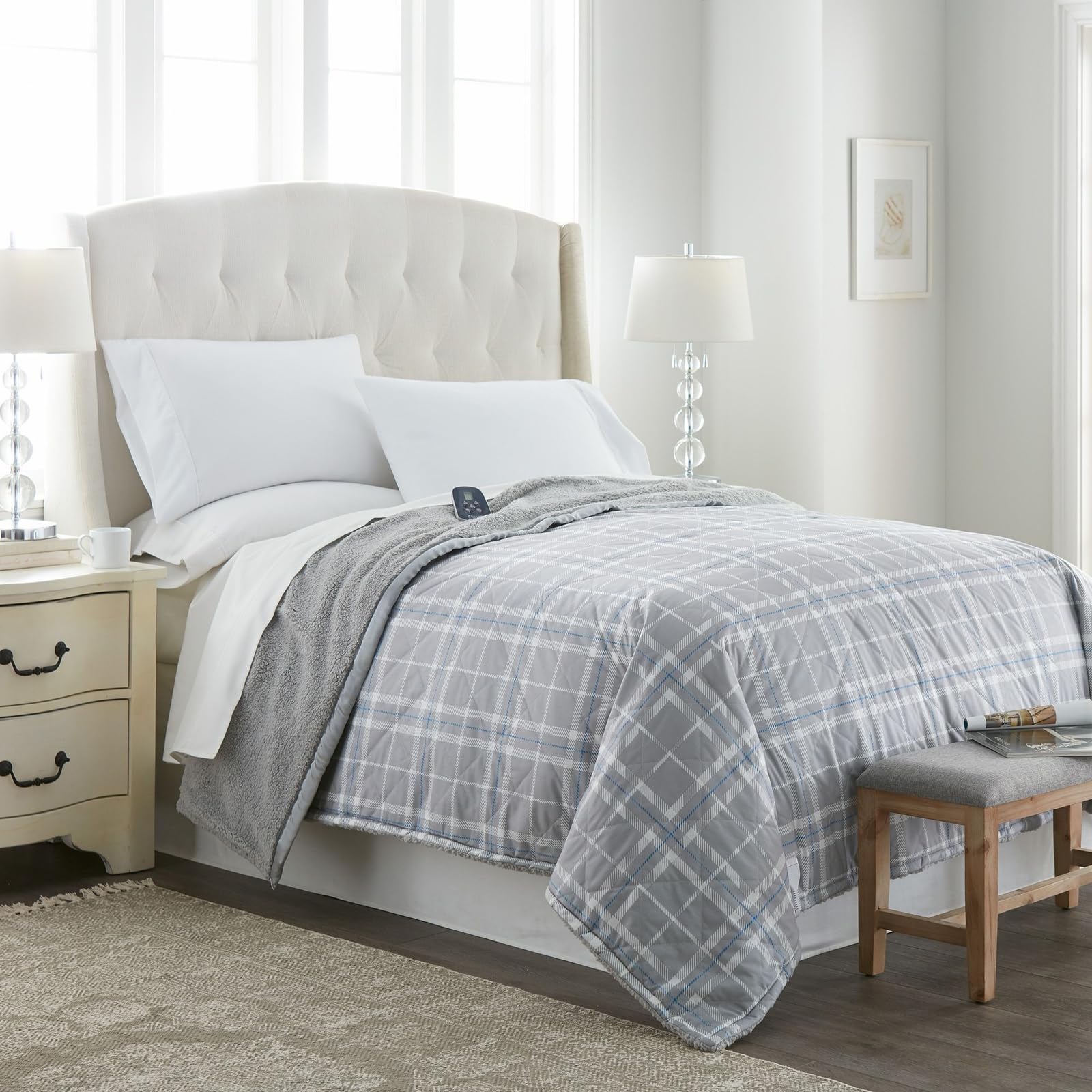 Products Micro Flannel Sherpa Electric Blanket King