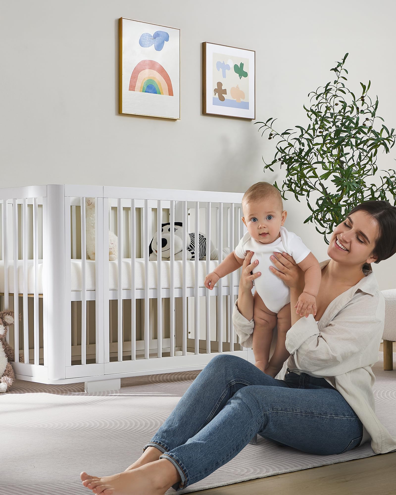 Crib Mattress, JPMA Certified Baby Mattress, Breathable Surface
