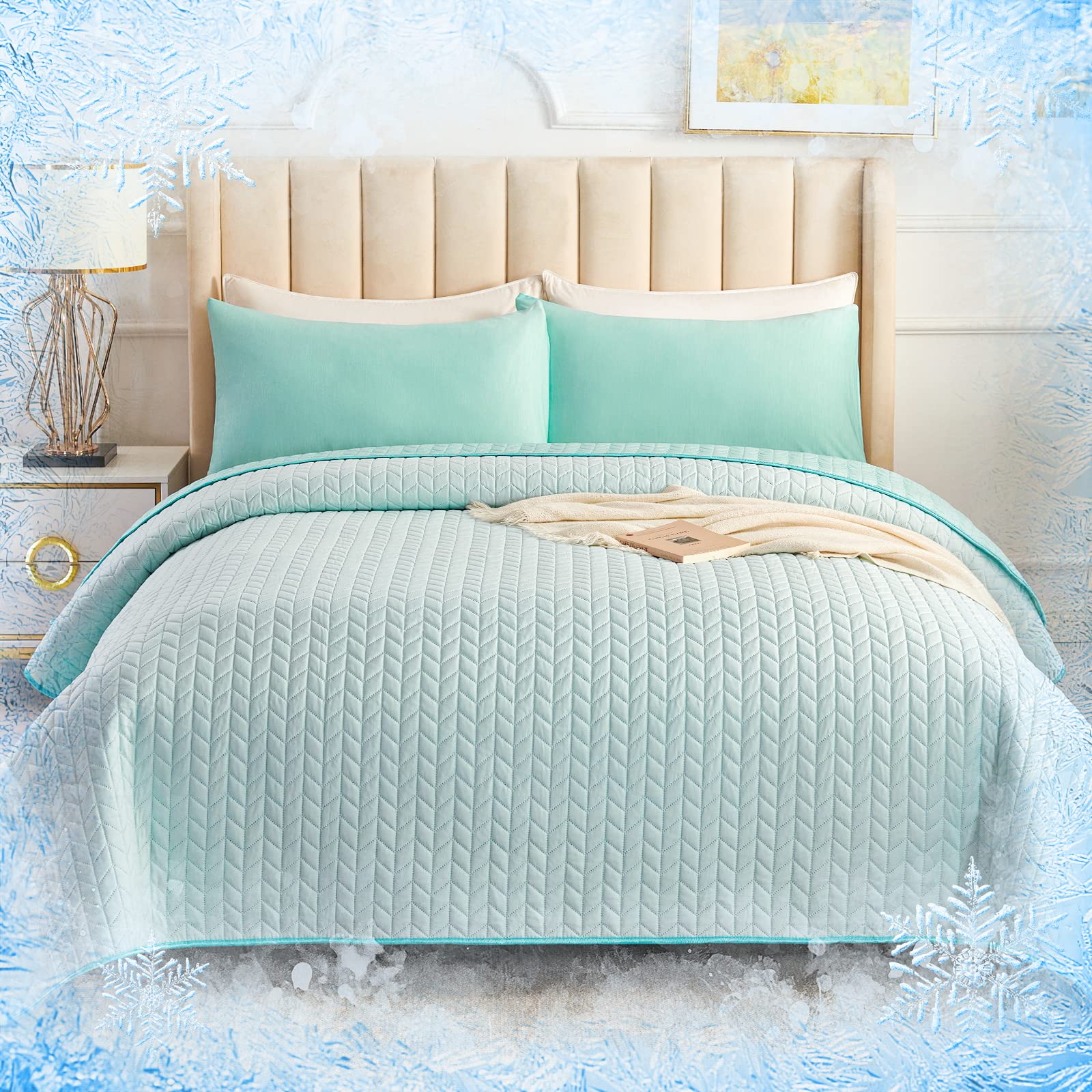 Cooling Quilt Set, Arc-Chill Q-Max>0.5 Cool Quilt with Cooling Pillow Sham