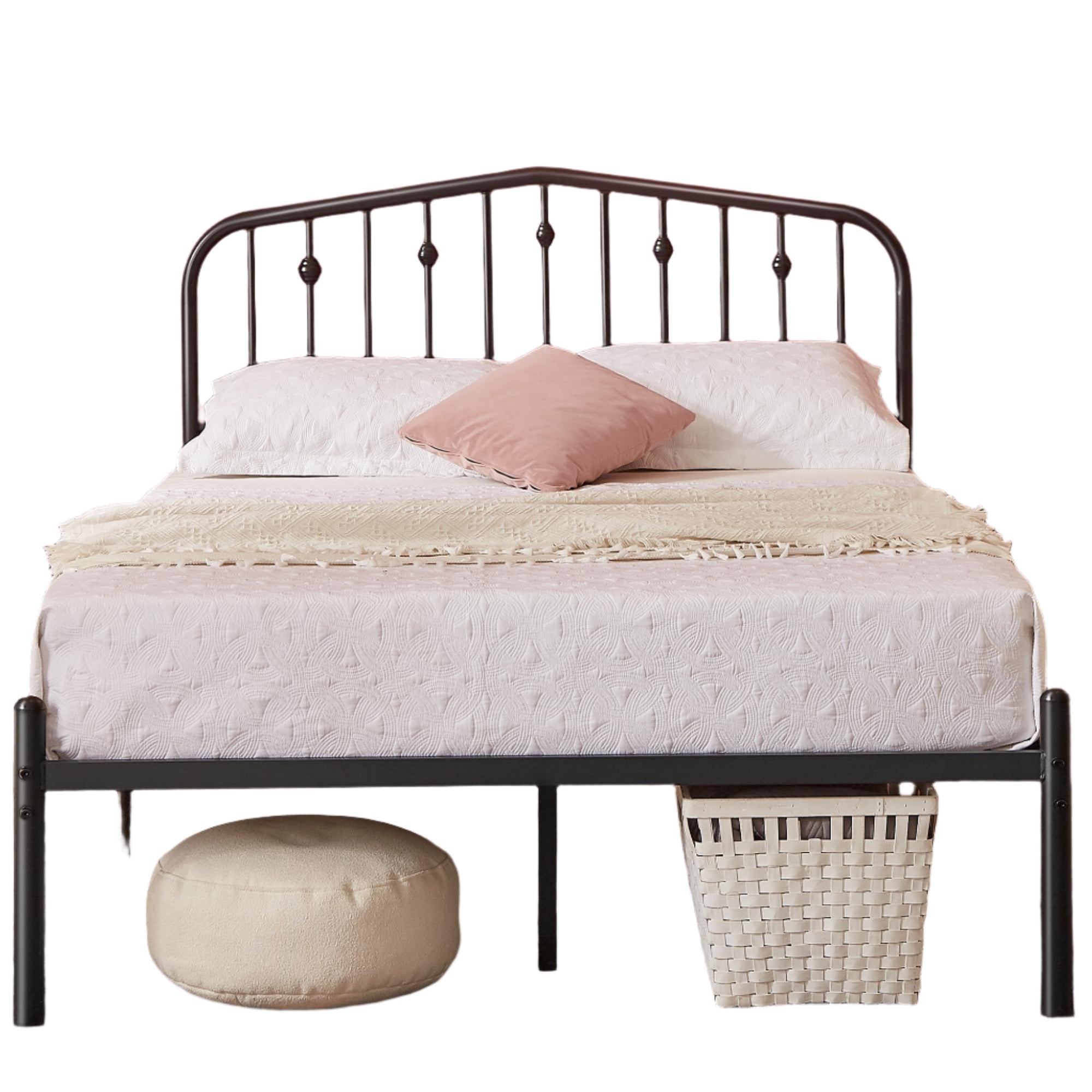 Queen Bed Frame, 14 Inch Sturdy Queen Size Bed Frame