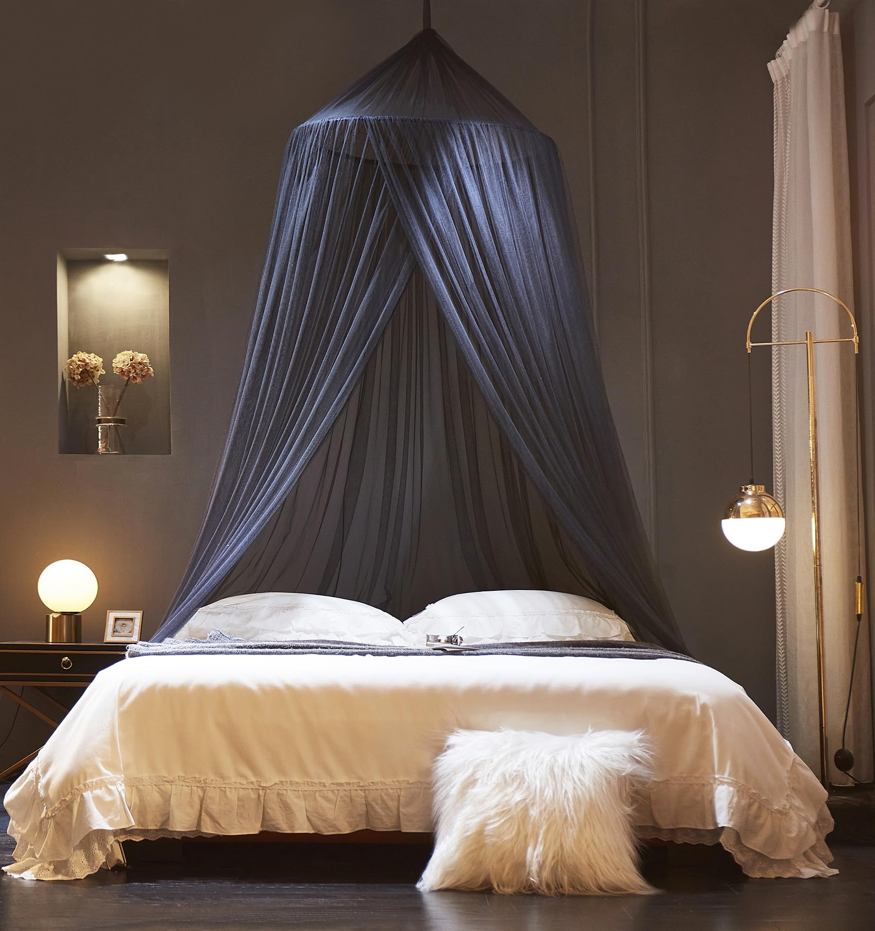 Bed Canopy Mosquito Net for Bed,Canopy Bed Curtains for Twin Full Queen King Size Bed