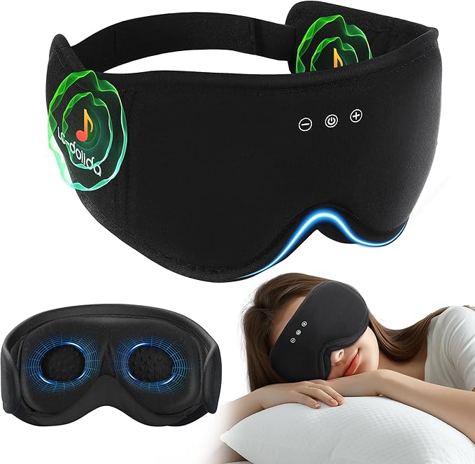 Sleep Mask with Headphones Bluetooth 5.4
