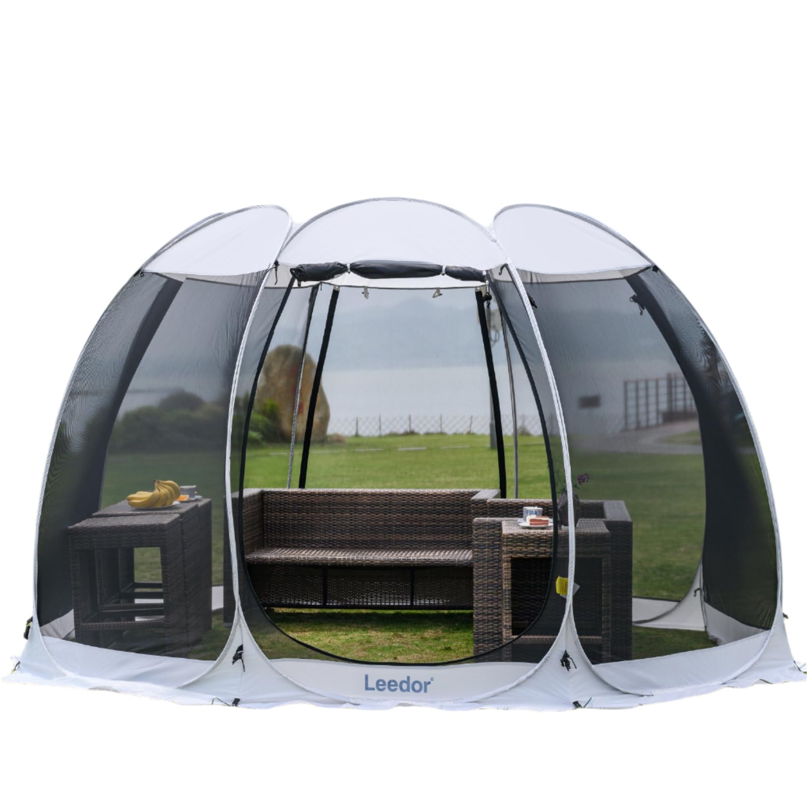 Tent for 6-10 Person, Instant Setup Mesh Net Outdoor Gazebo Sun