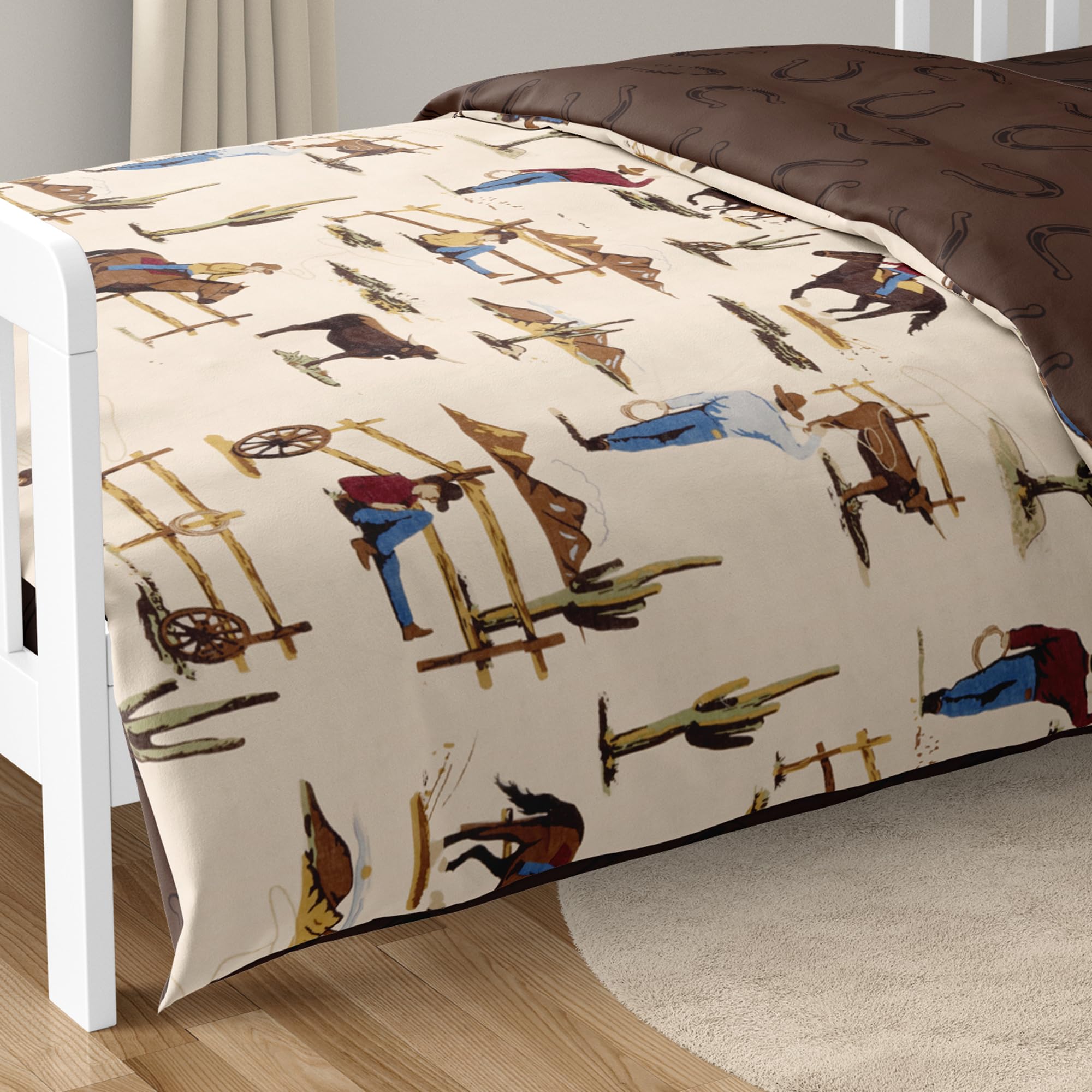Designs Brown Western Cowboy Boy Toddler Bedding Set Kids Children