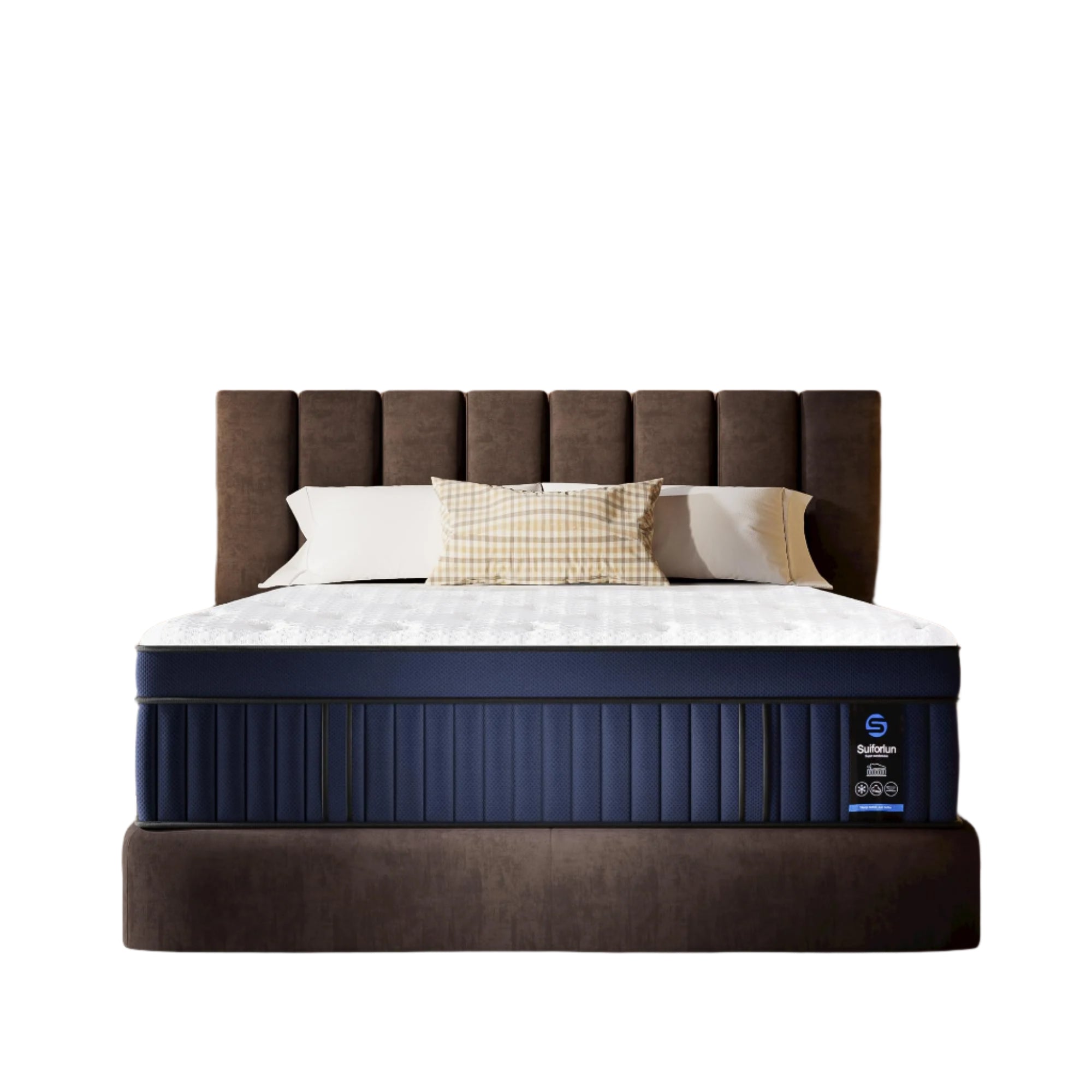 California King Mattress 14 Inch, Gel Memory Foam Hybrid Mattress