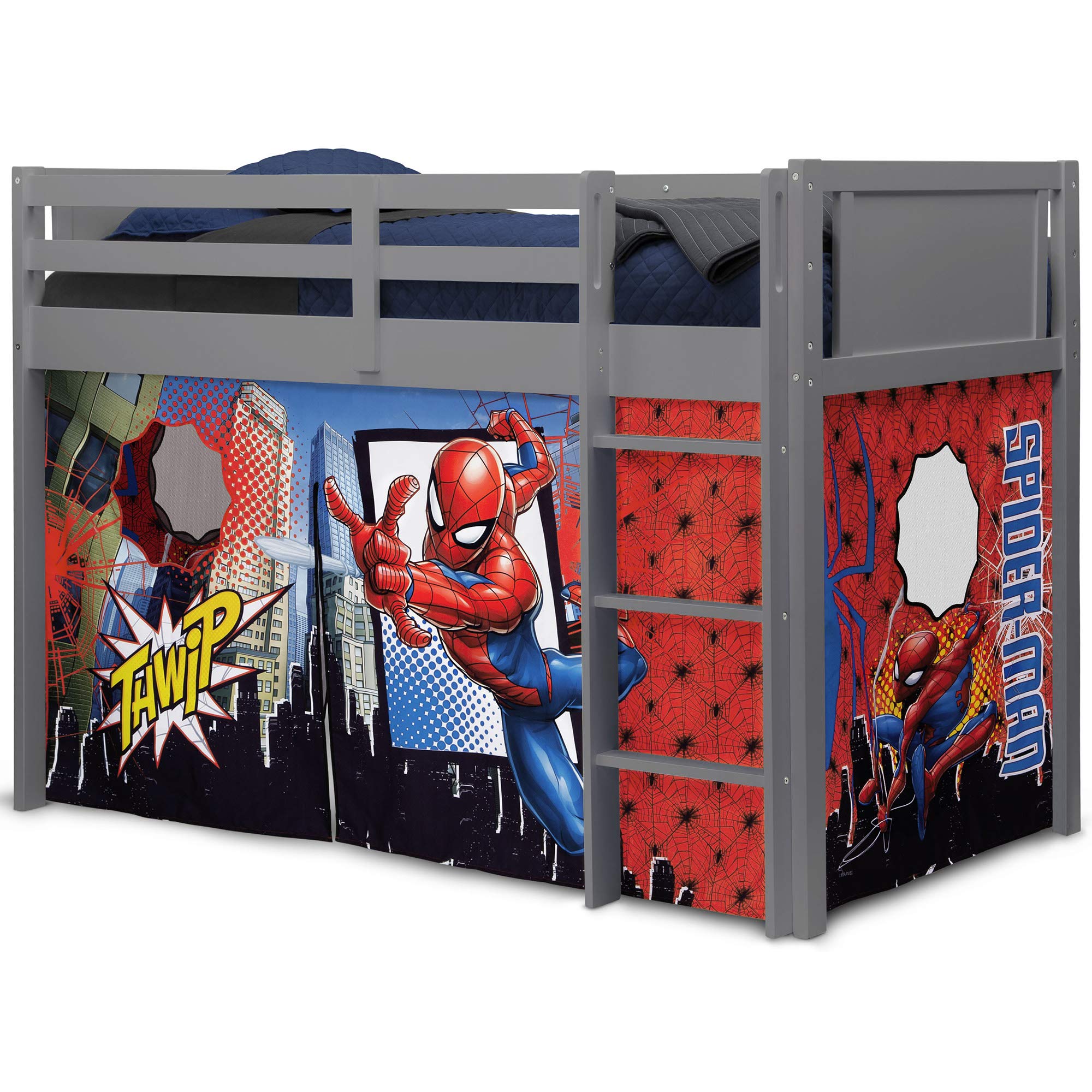 Curtain Set for Low Twin Loft Bed (Bed Sold Separately) by Delta Children