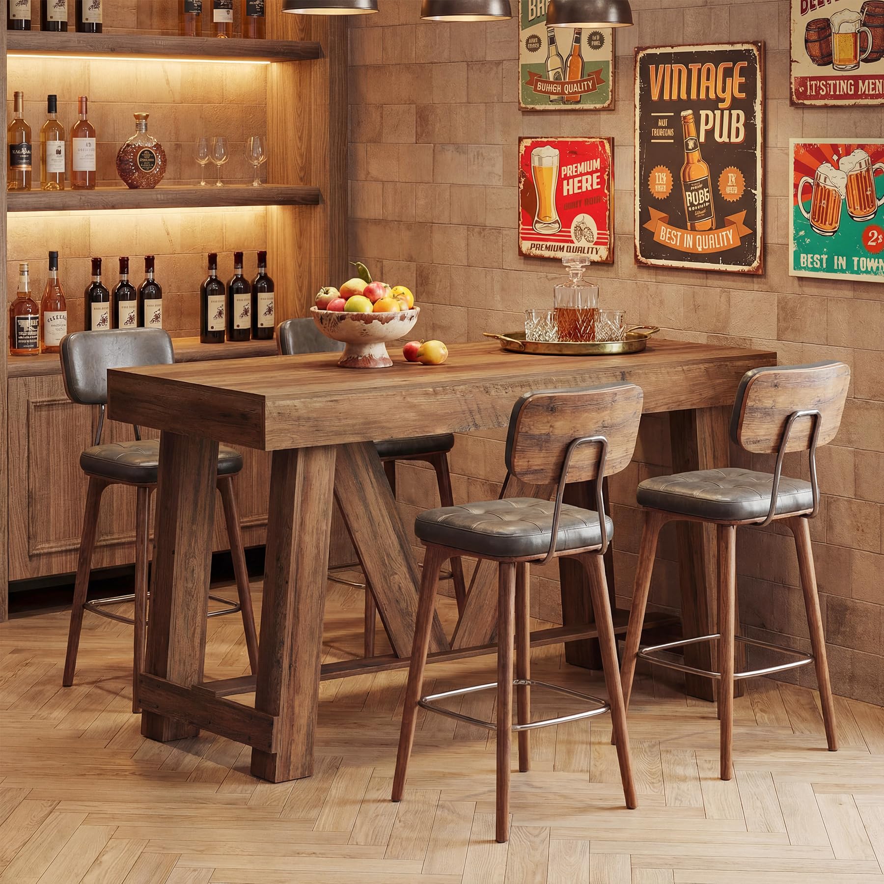 Farmhouse Bar Table 63" Counter Height