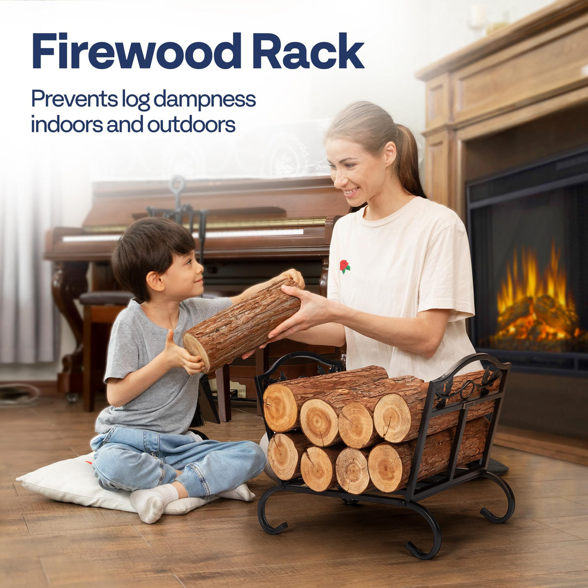 Folding Firewood Log Rack