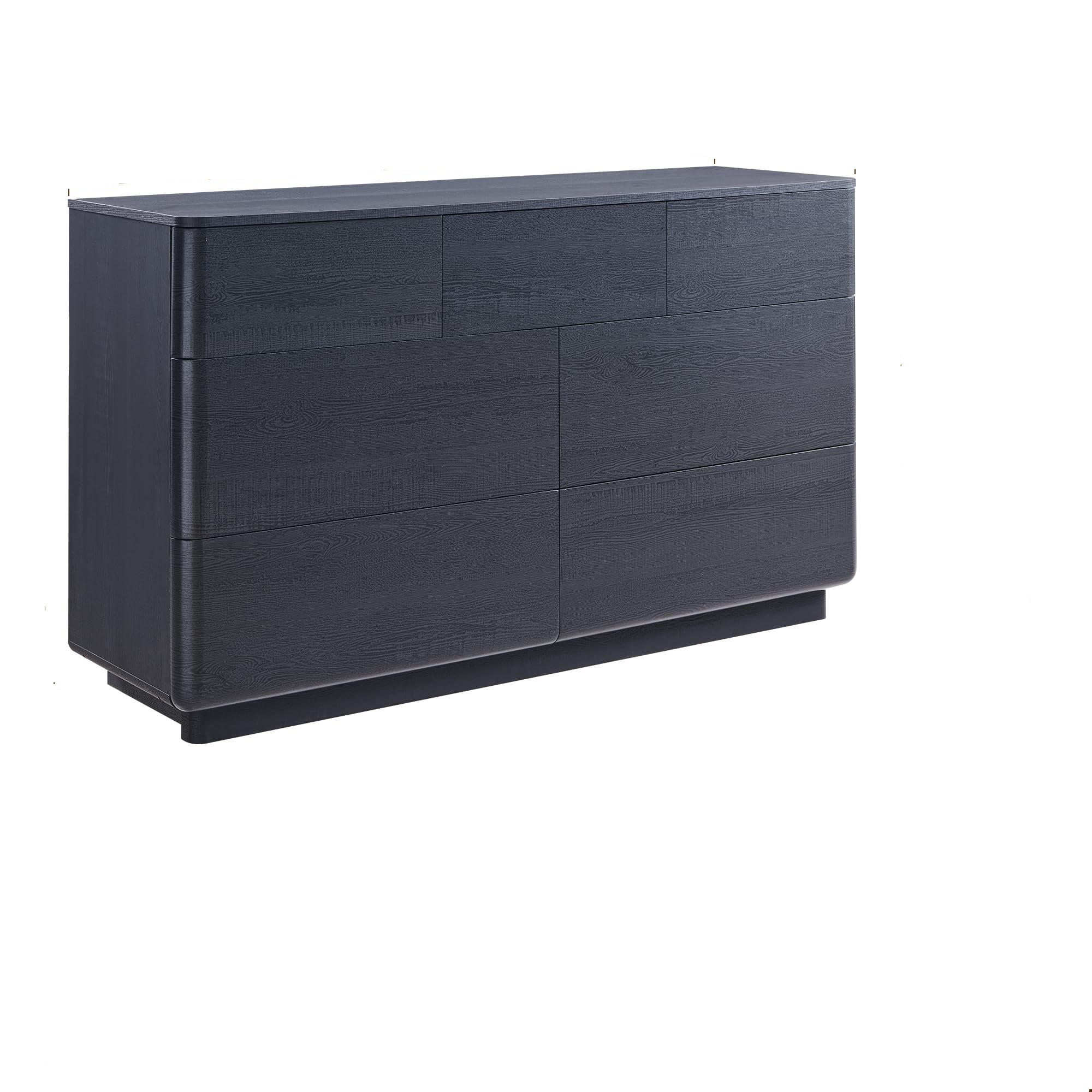 Modern 7 Drawer Dresser for Bedroom, 52" Wide Handleless Chest