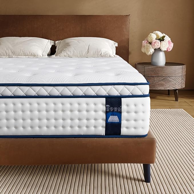 Queen Mattress 10 Inch,Hybrid Queen Mattresses in a Box