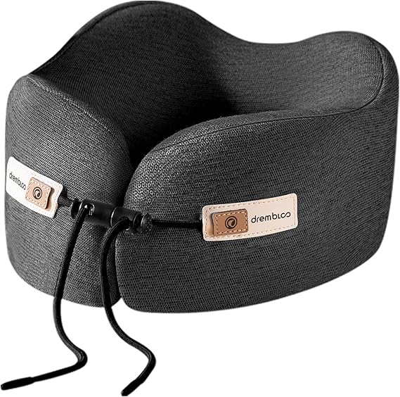 Travel Neck Pillow Airplane, Non-stuffy for Long Flight, Cooling and Skin Friendly