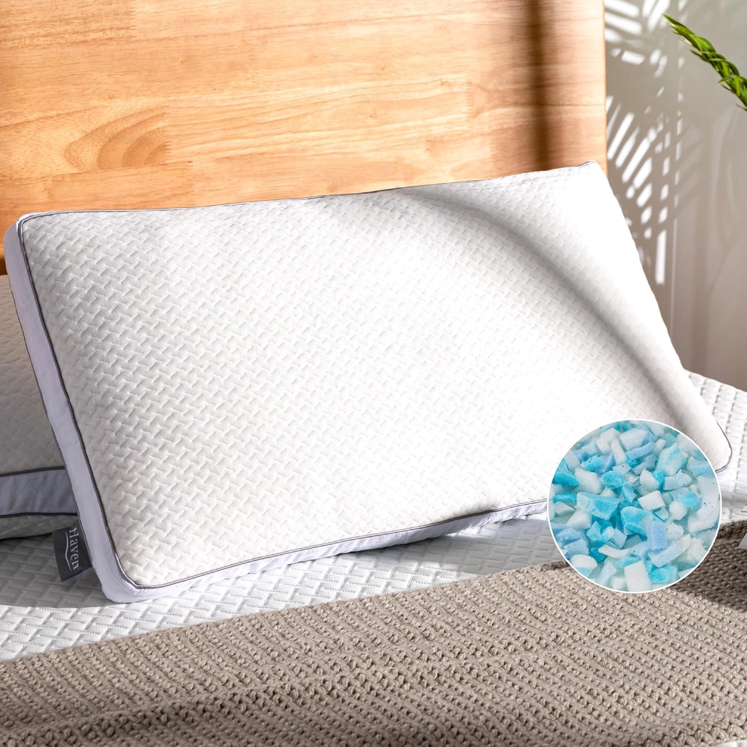 Shredded Memory Foam, Bed Sleeping, Medium Queen Size Side Back Stomach