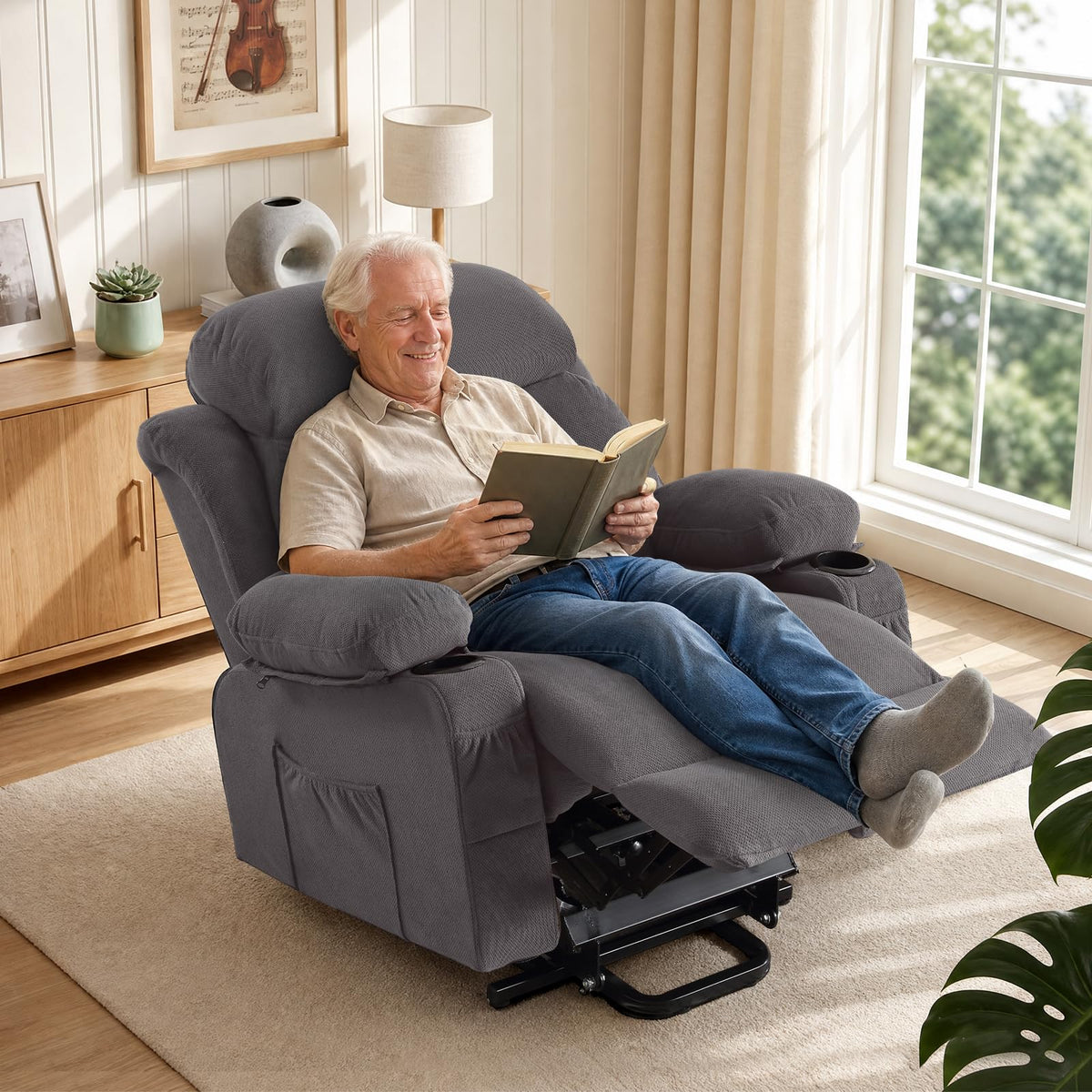Power Lift Recliner Chair with Massage & Heat