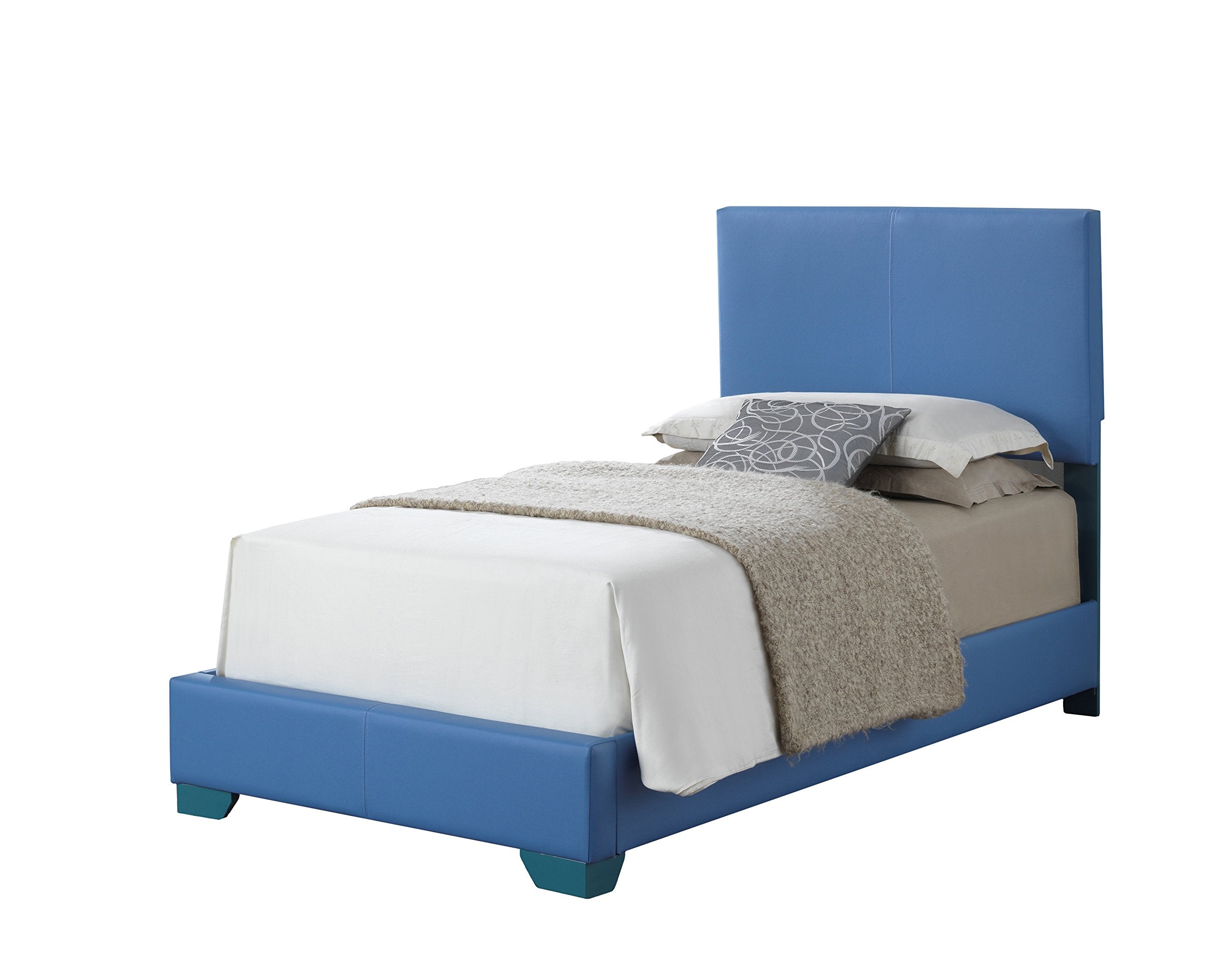Glory Furniture G1808-TB-UP Sleigh Bed, Twin, Sky Blue, 3 boxes