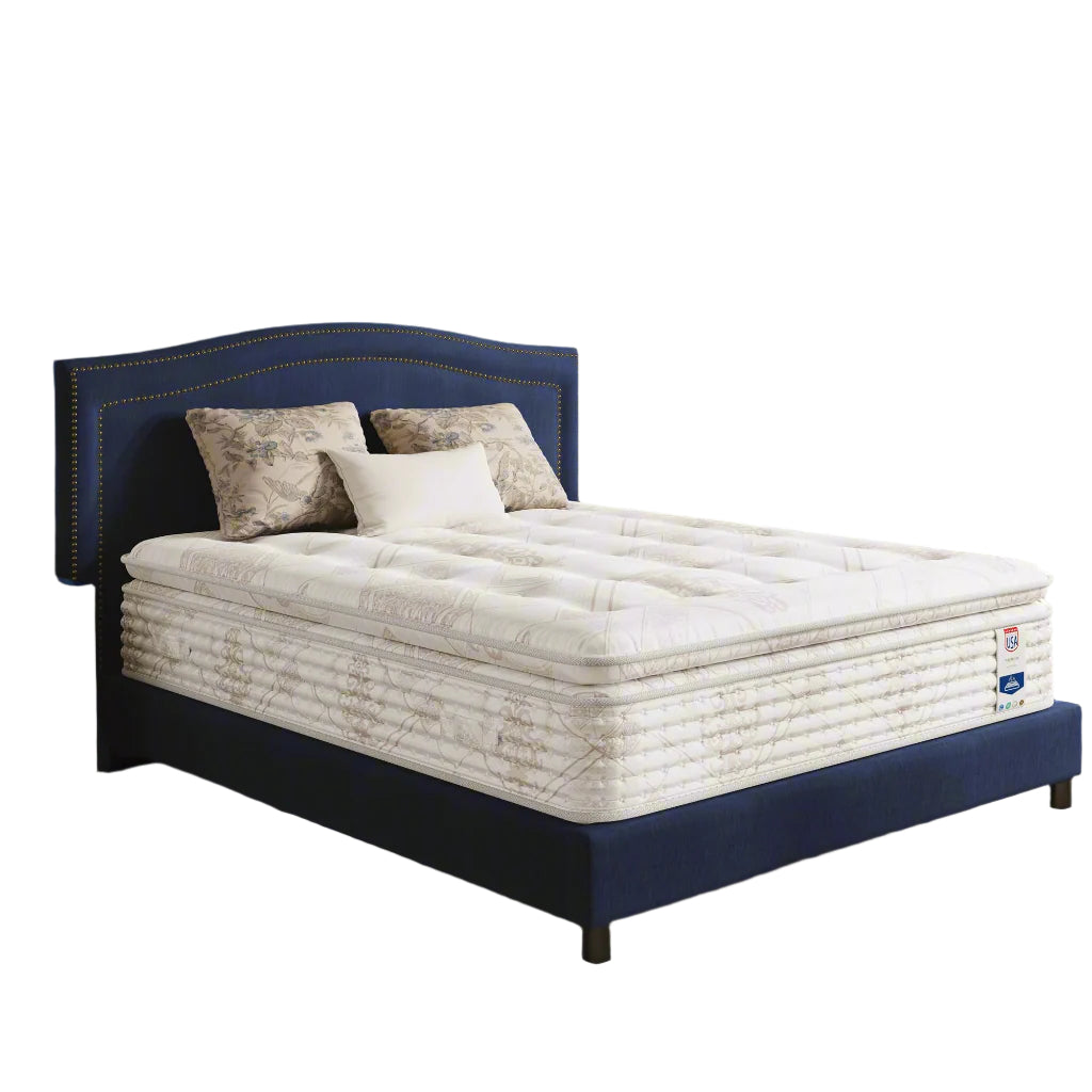 Queen Mattress Made in USA, 13 Inch Hand-Tufted with Pillow Top