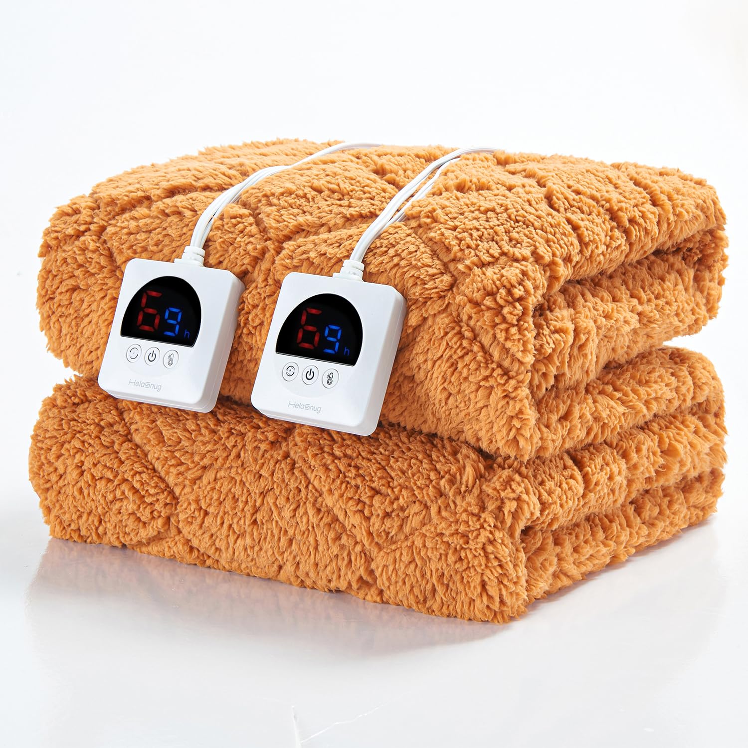 Electric Heated Mattress Pad King Size Heating Mattress Pad Dual Controllers 78x80IN