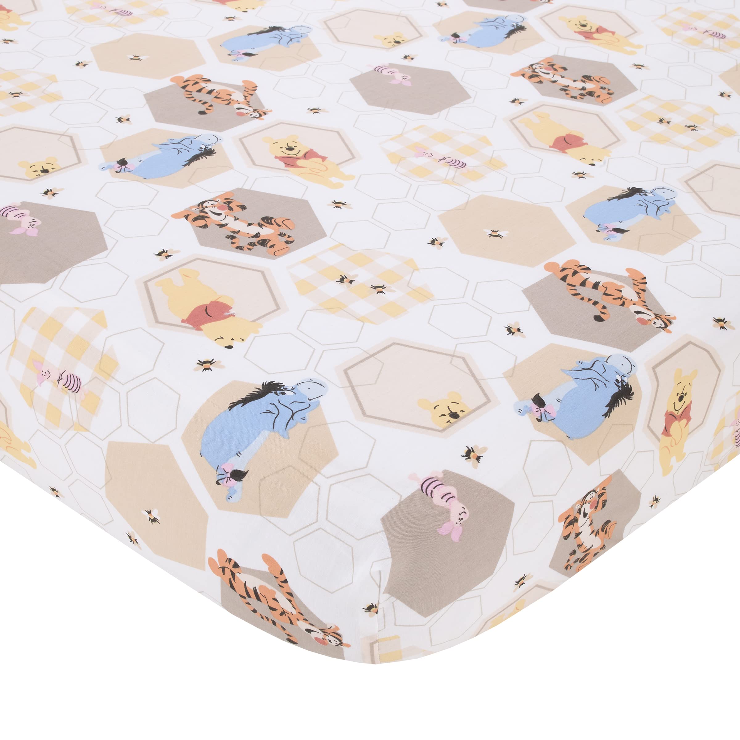 Disney Winnie The Pooh Hugs and Honeycombs Grey, White