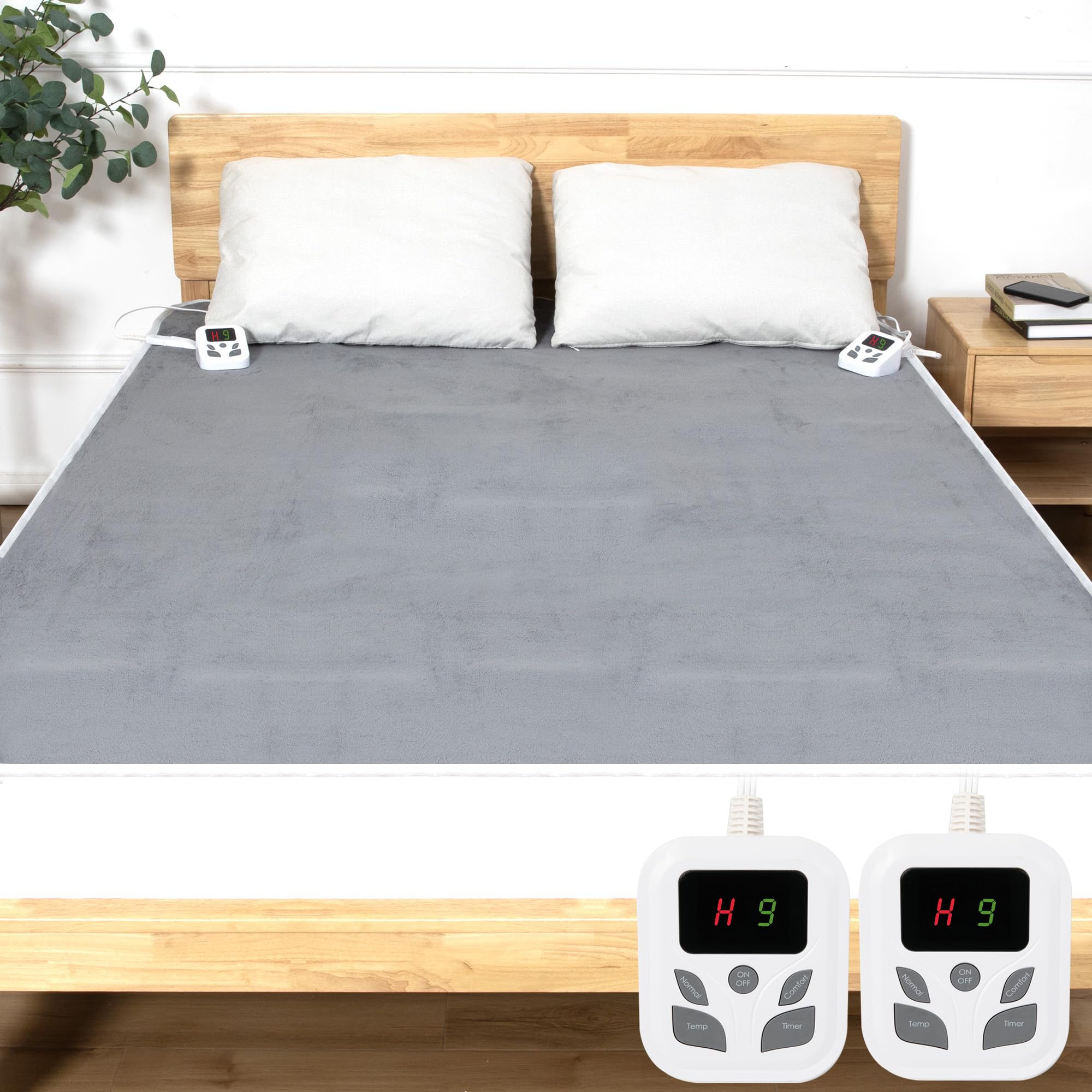 Heated Mattress Pad, 60" X 80" Queen Size, Luxury Quilted Electric Bed Warmer