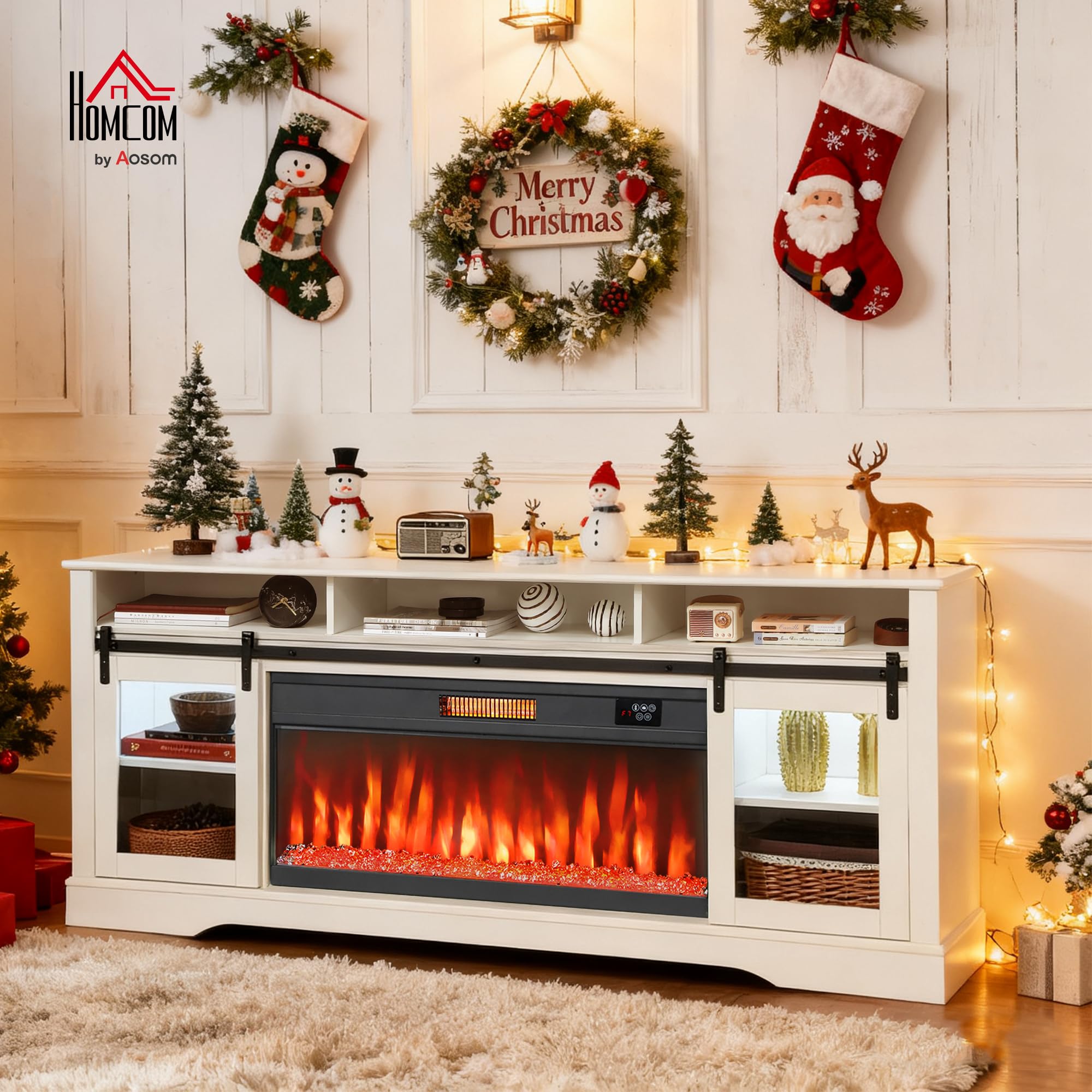 Electric Fireplace TV Stand for TVs up to 80"