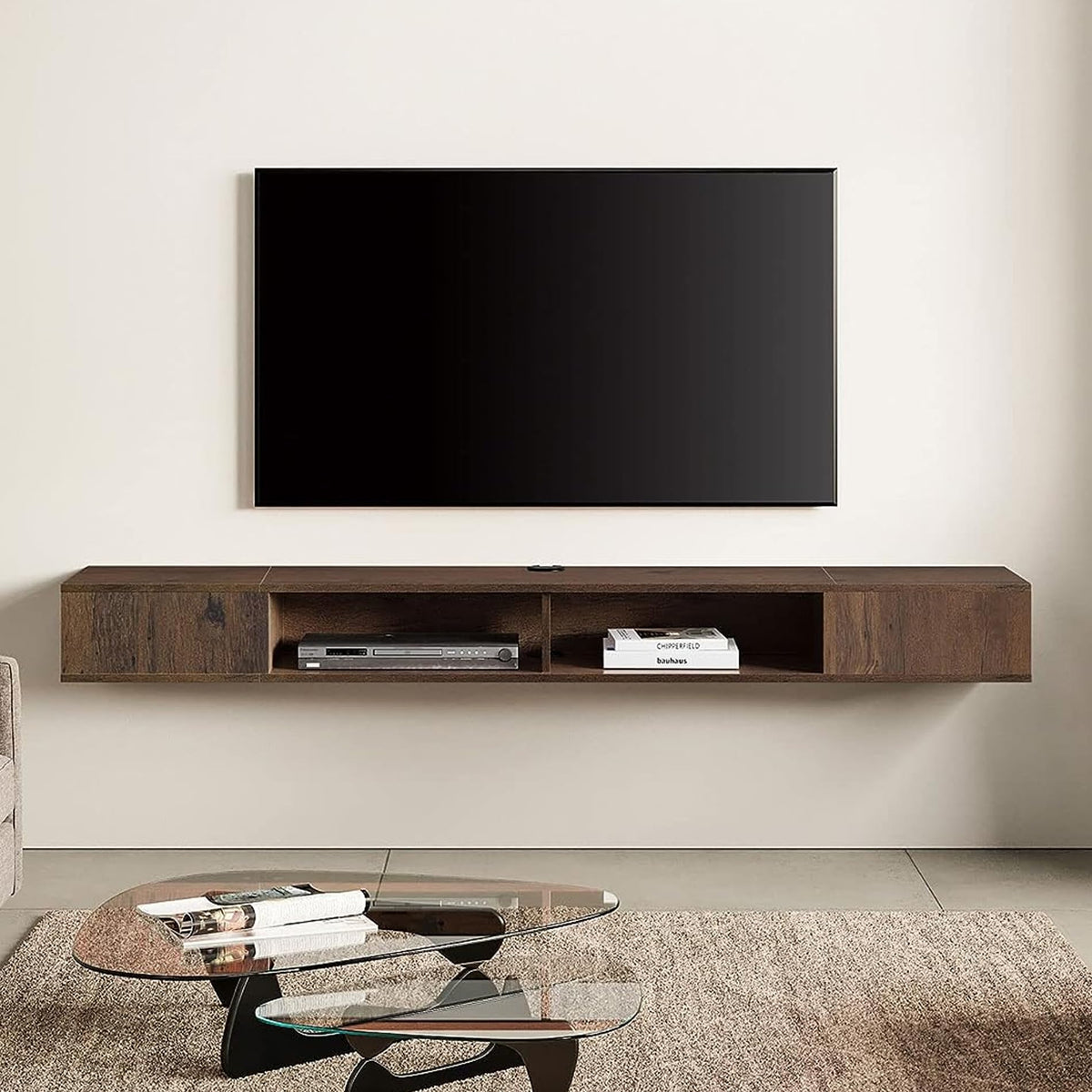 70" Floating TV Stand with LED Lights