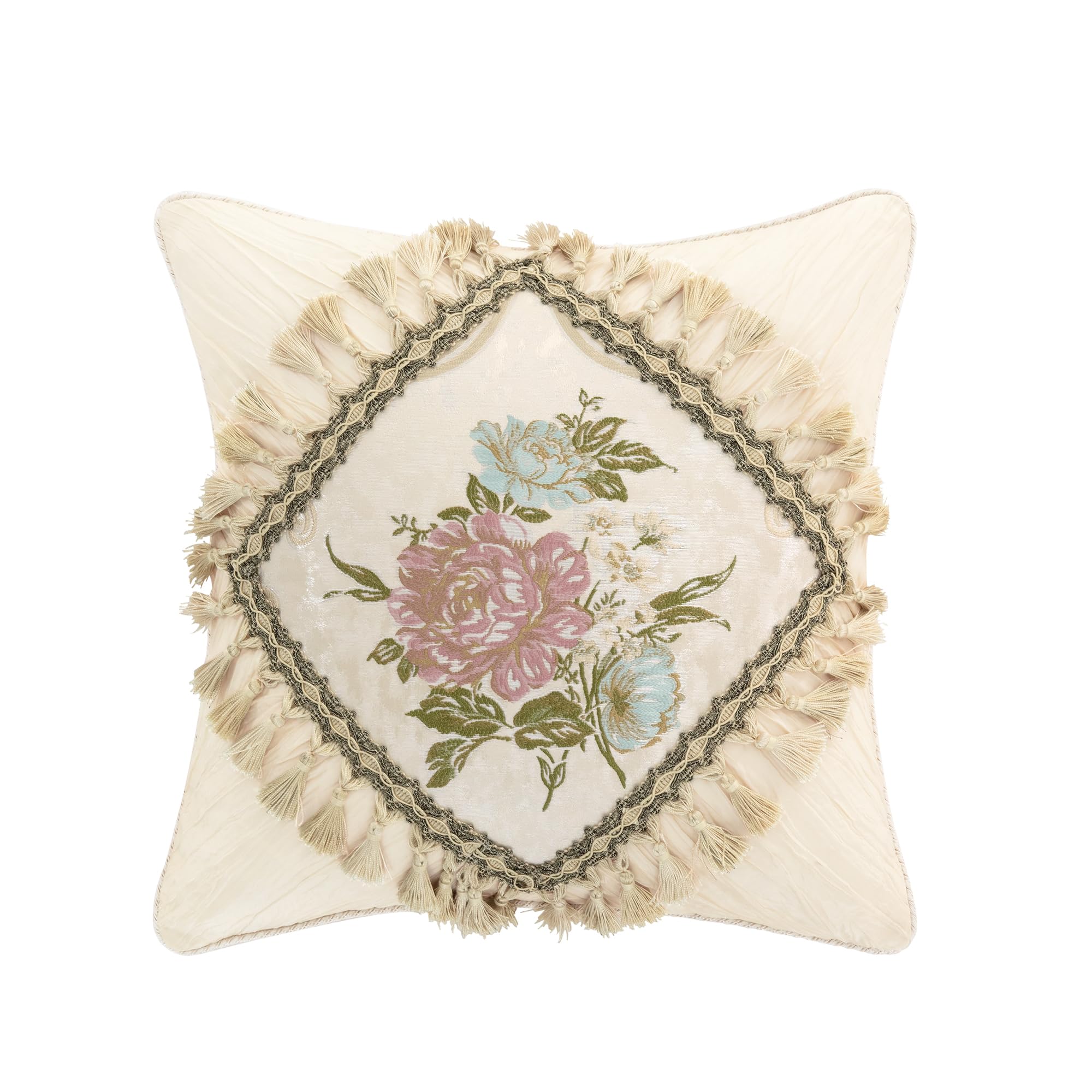 9-Piece Luxury European Floral Comforter Sets, Romantic French-Style Jacquard