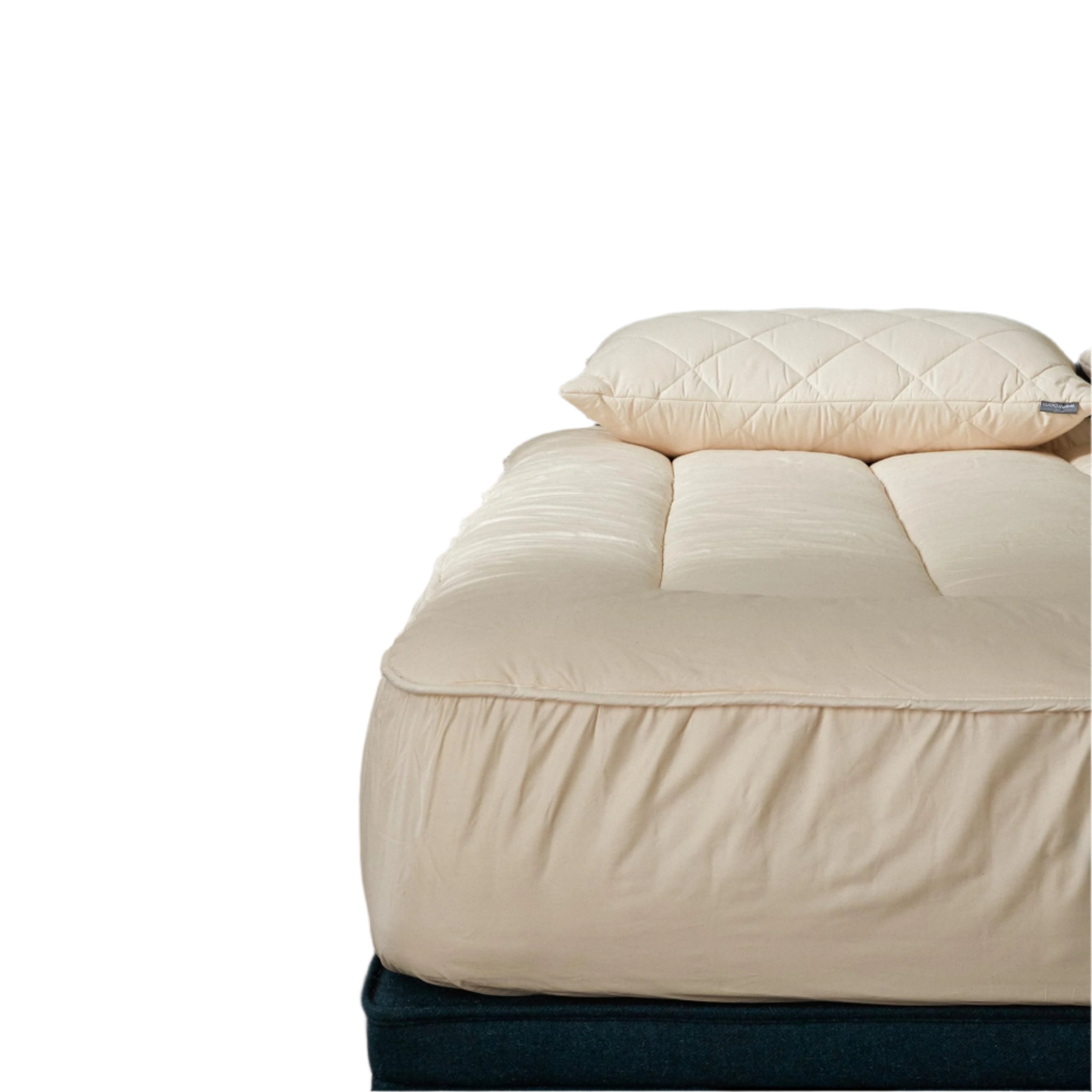 GOTS-Certified California King Mattress Pad - 100% Natural Temperature Control