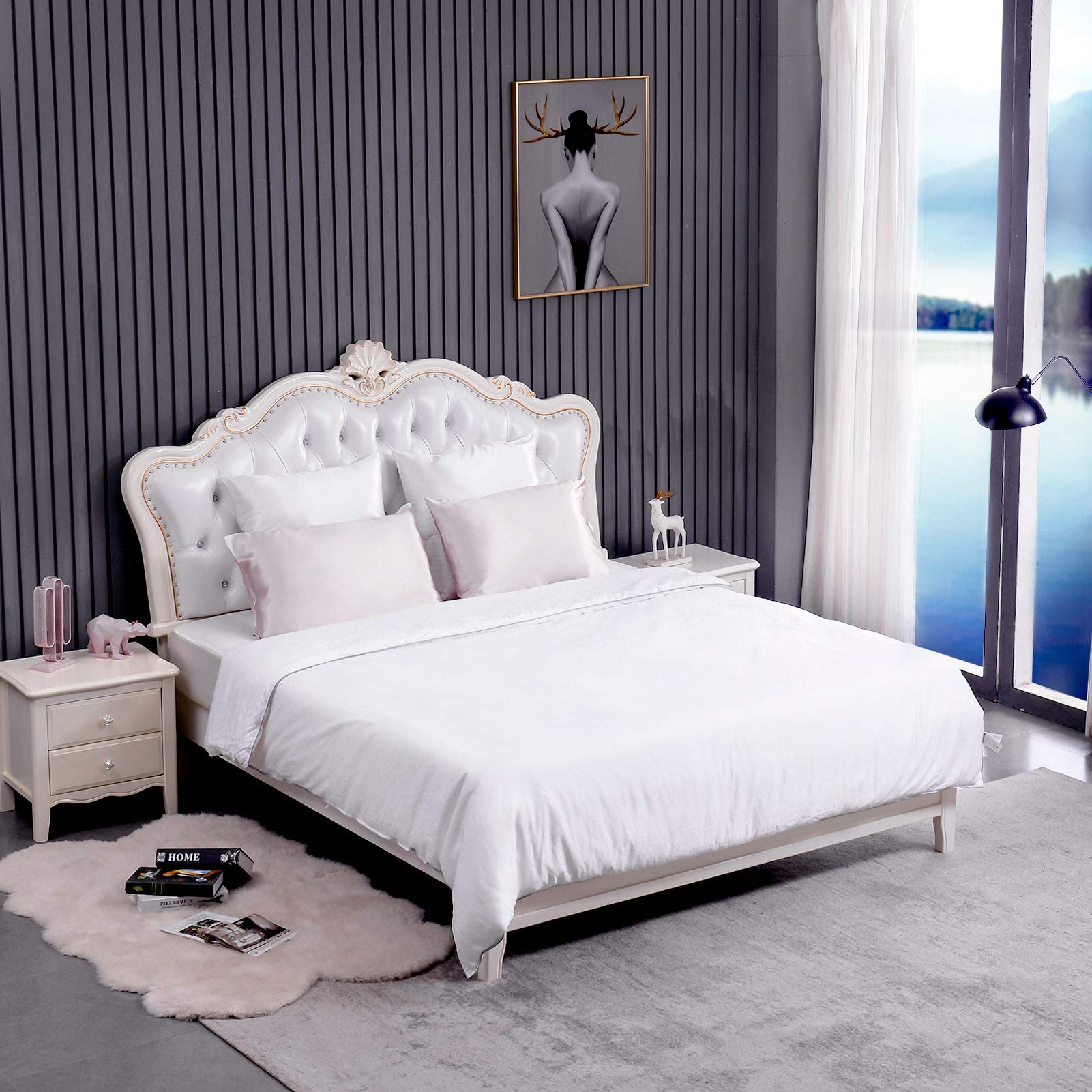 Silk Comforter/Duvet with Cotton Shell, Silk Quilt for Spring and Fall, 7A Top Grade Silk
