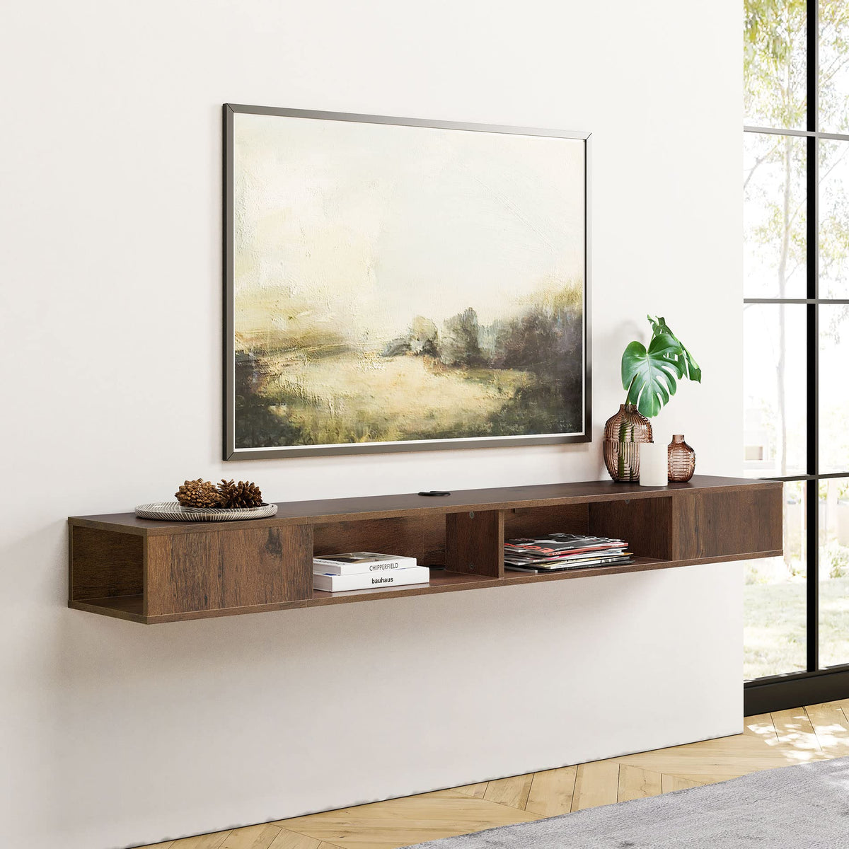 70" Floating TV Stand with LED Lights