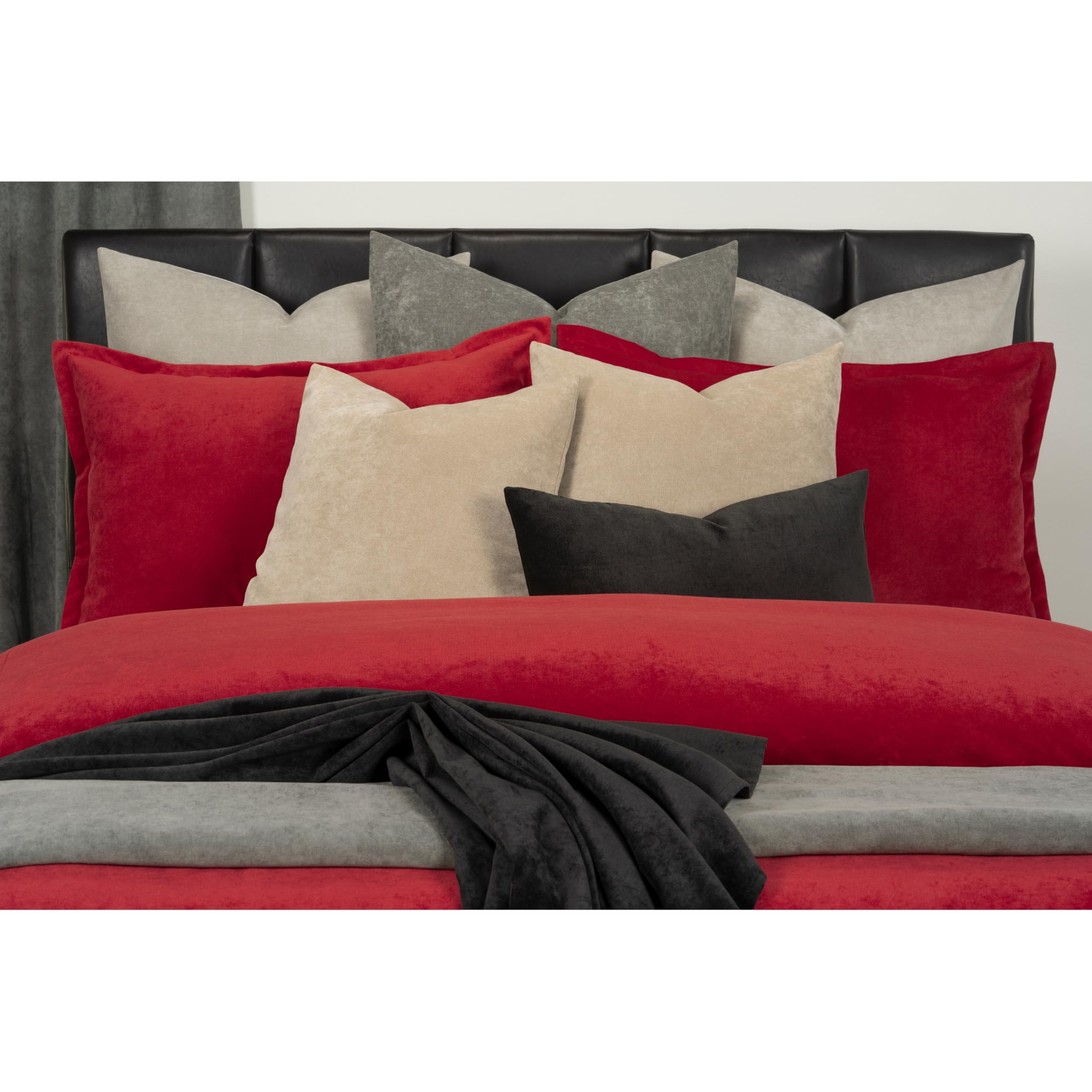 Mixology Padma 4-Piece Duvet Cover and Insert Set Berry Queen 4 Piece Mid-Century