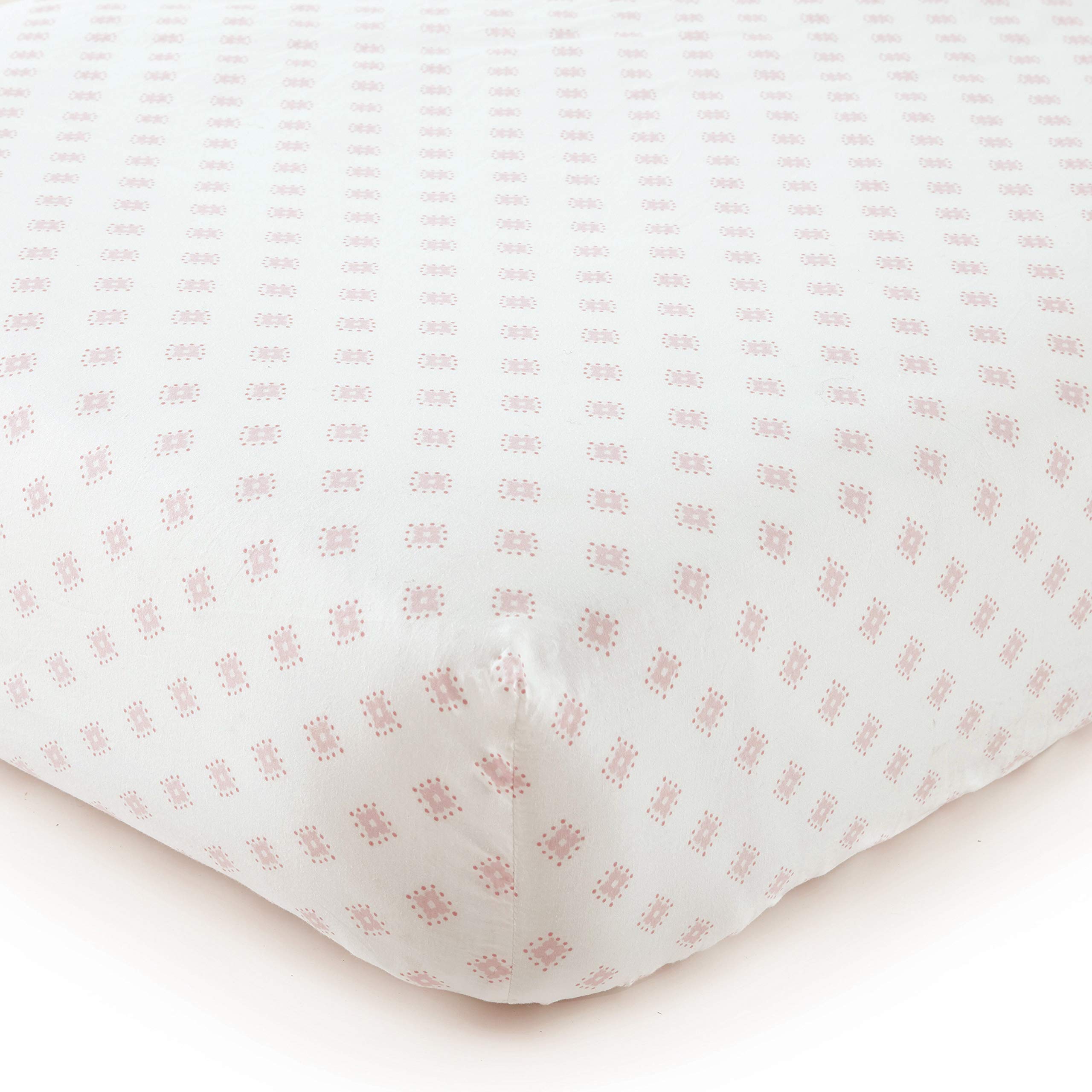 Toddler Bed Set - Pink - Soft Rosette Pintuck - 5 Piece Set Includes