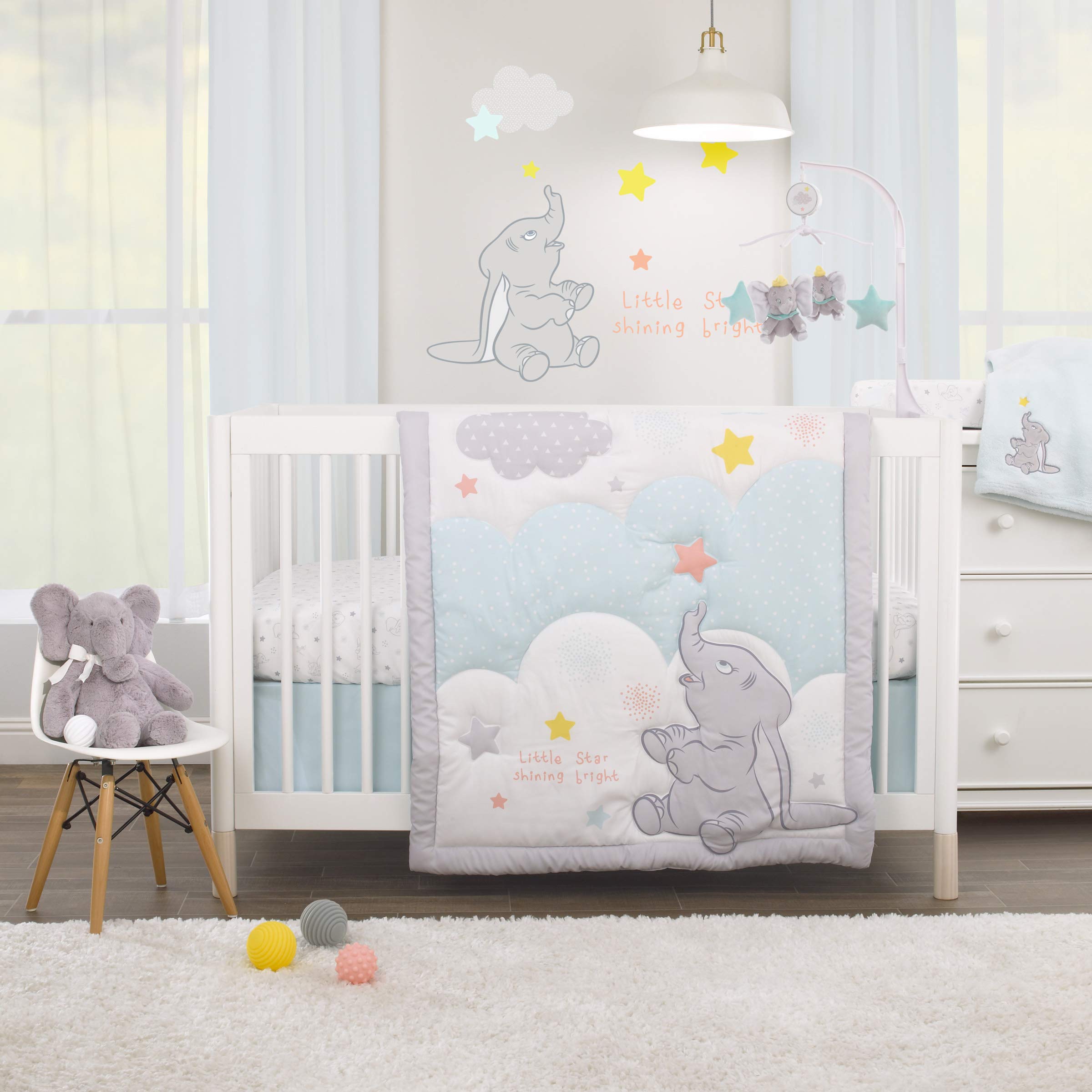 Disney Dumbo Shine Bright Lil Star Light Blue