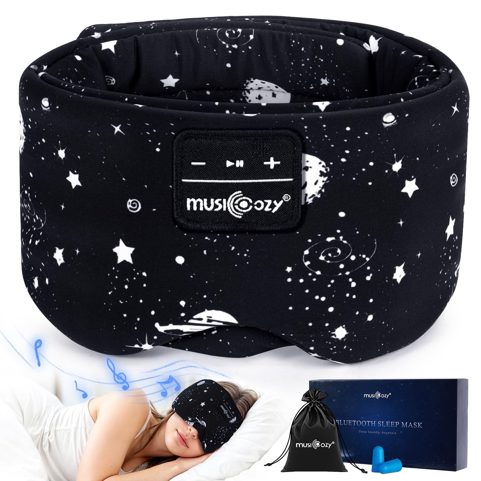 Sleep Headphones Bluetooth Sleep Mask with Headphones Eye Mask Wireless